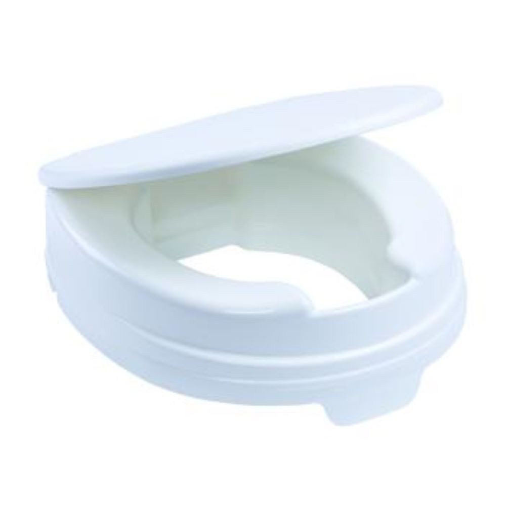 DIETZ® REHA-PRODUKTE Toilettensitzerhöhung Dietz Toilettensitzerhöhung Relaxon Basic 10cm mit Deckel, 10 cm, 2 Hygieneausschnitte