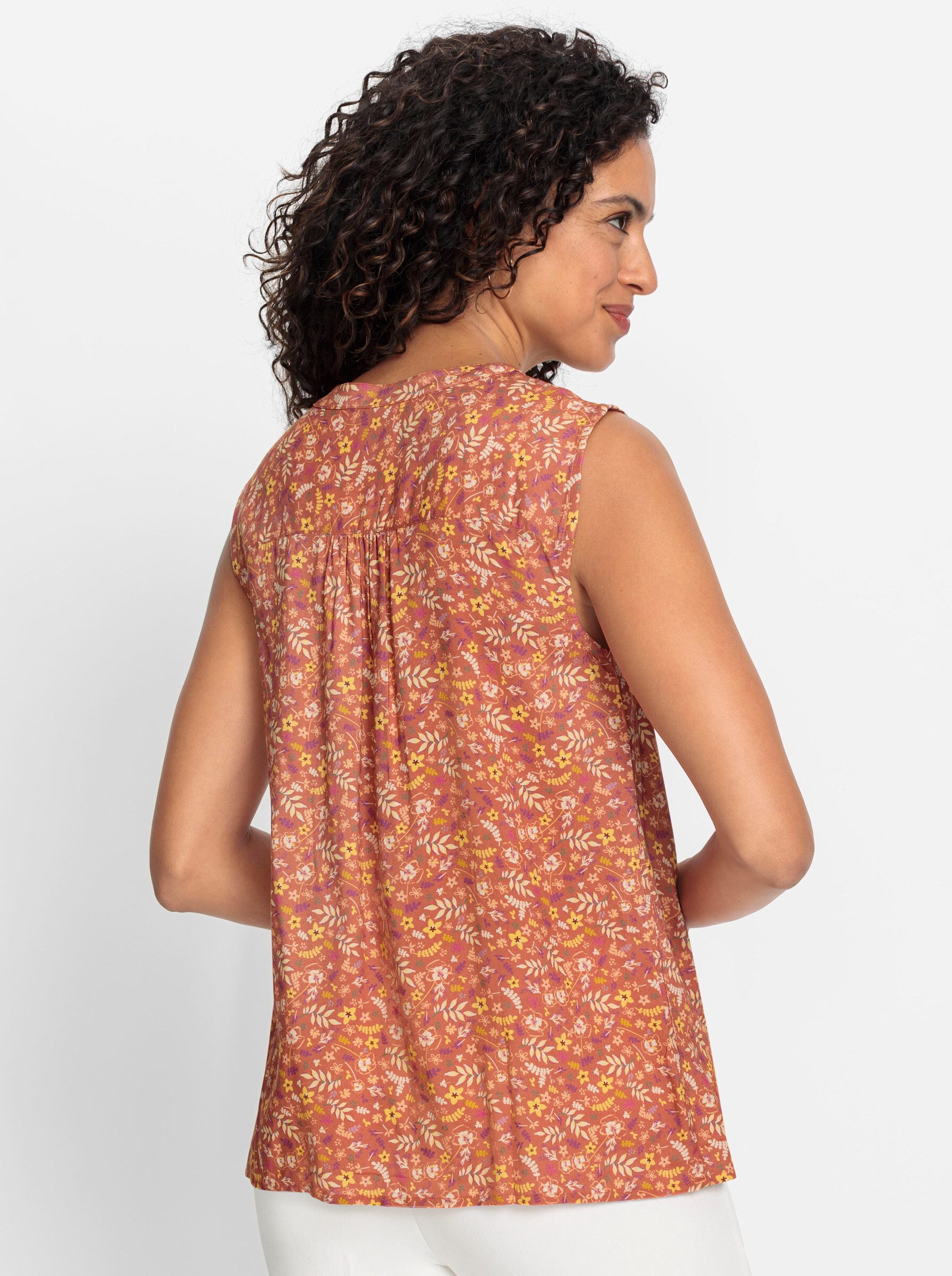 Witt Klassische Bluse Druckbluse Ärmellos – Bild 2 von 3