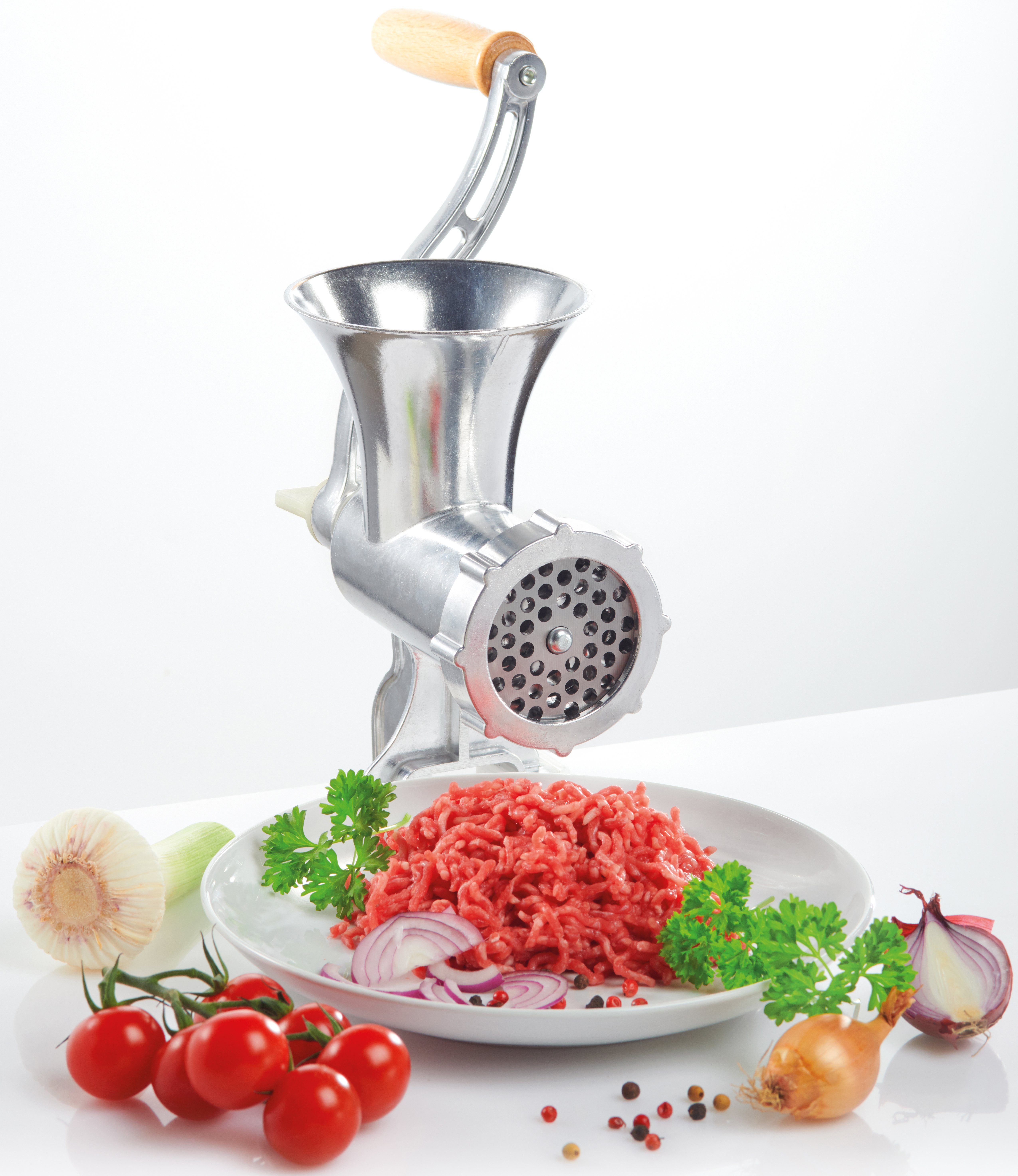 GSW Fleischwolf Nr. 8, mit Gebäckvorsatz