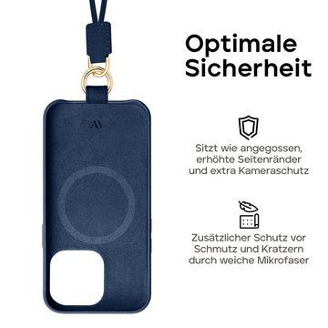 wiiuka Handykette skiin LOOP Hülle für iPhone 15 Pro Max, Handyhülle / Kette, Handgefertigt - Deutsches Leder, Premium Case