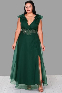 Modabout Abendkleid Langes Maxikleid Sommerkleid für große Größen - NELB0588D5152ZMT (1-tlg)