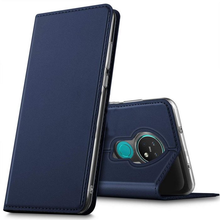 CoolGadget Handyhülle Magnet Case Handy Tasche für Nokia 7.2 / 6.2 6 3 Zoll Hülle Klapphülle Ultra Slim Flip Cover für Nokia 7.2 Schutzhülle