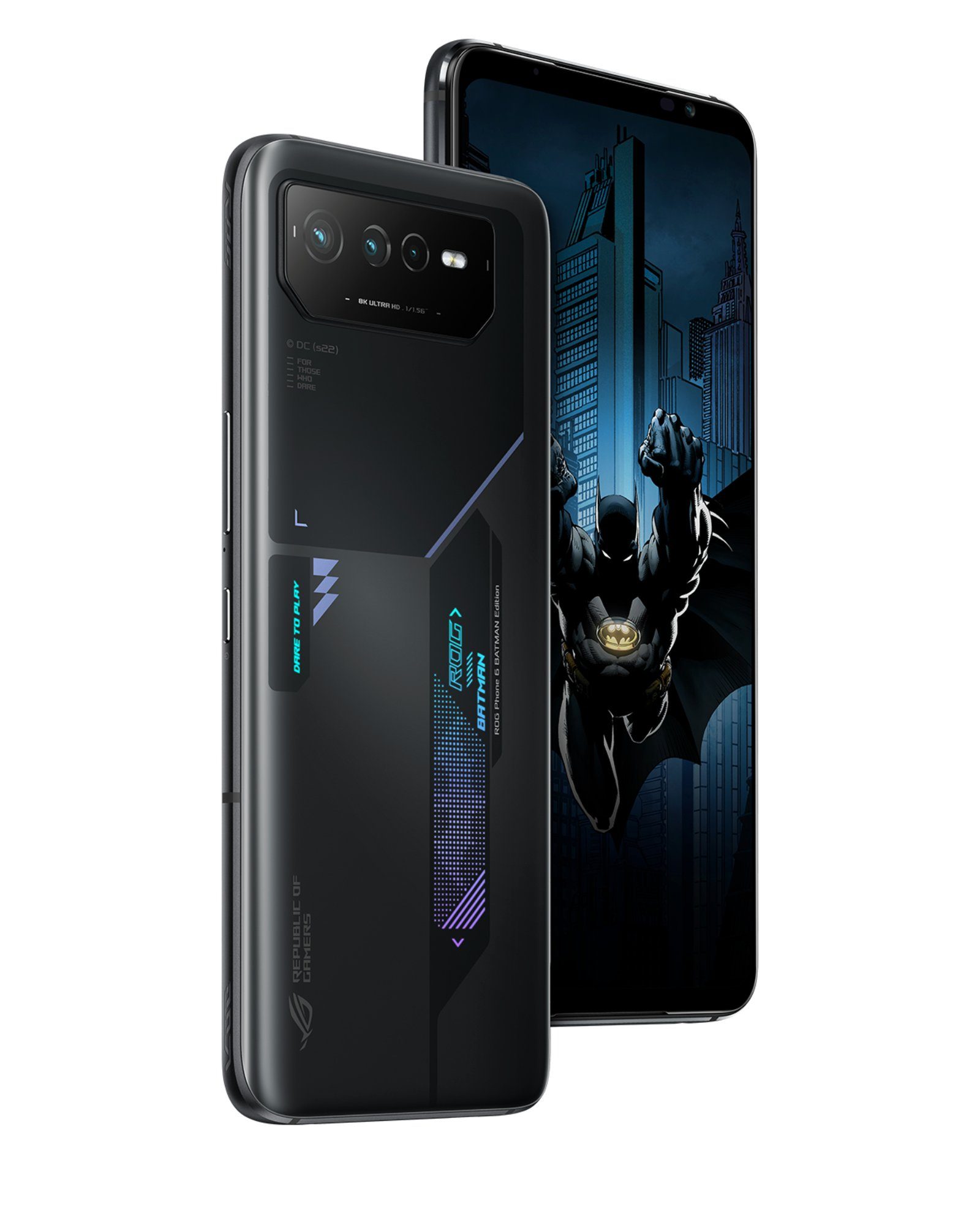 Asus ROG Phone 6D Batman Edition Smartphone (17,20 cm/6.78 Zoll, 50 MP Kamera, Gaming Smartphone, Batman Edition)