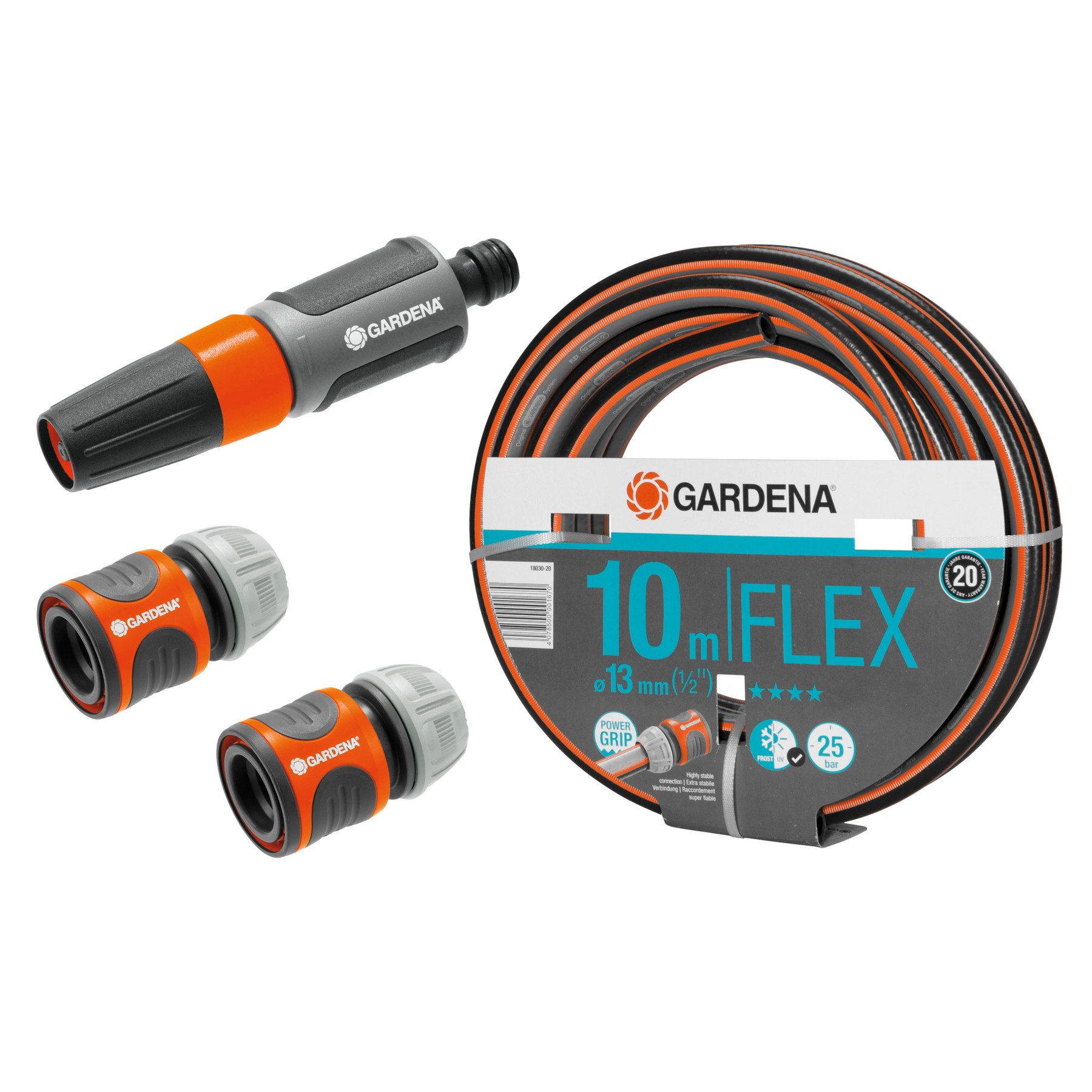 Bewässerungssystem GARDENA Gartenschlauch-Set, 10 m, 2x Verbinder