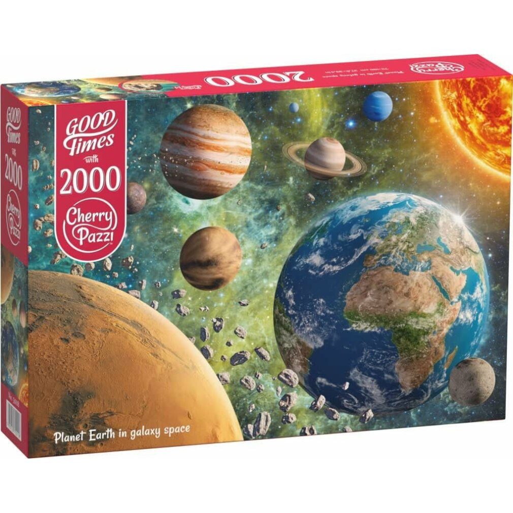 Cherry Puzzle CHERRY PAZZI Puzzle Planet Erde in der Galaxis 2000 Teile, Puzzleteile