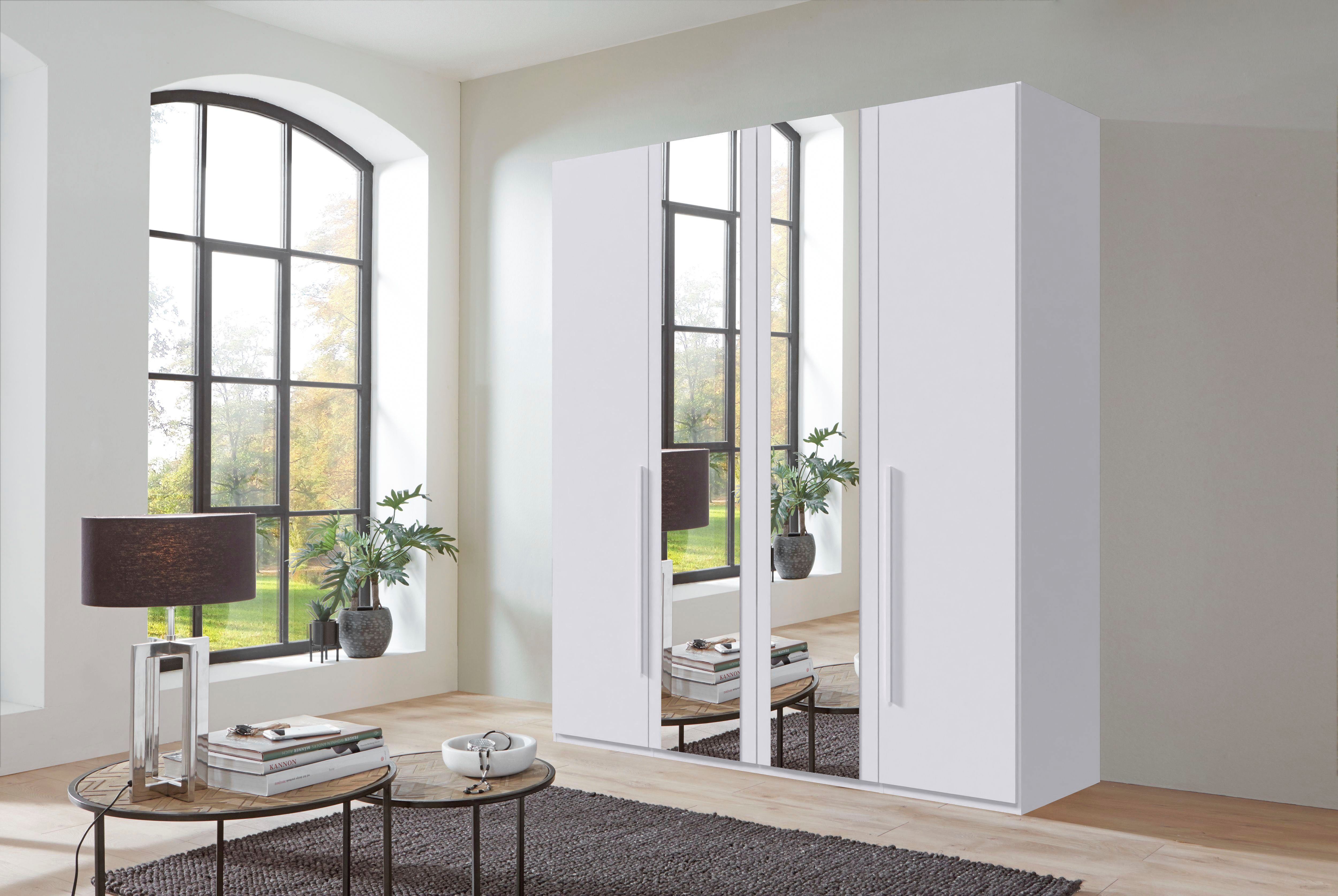 Wimex Drehtürenschrank London in den Breiten 180cm, 225cm und 270cm erhältlich, inkl. Spiegel Kleiderschrank wahlweise mit Basic- o. Premium-Ausstattung erhältlich