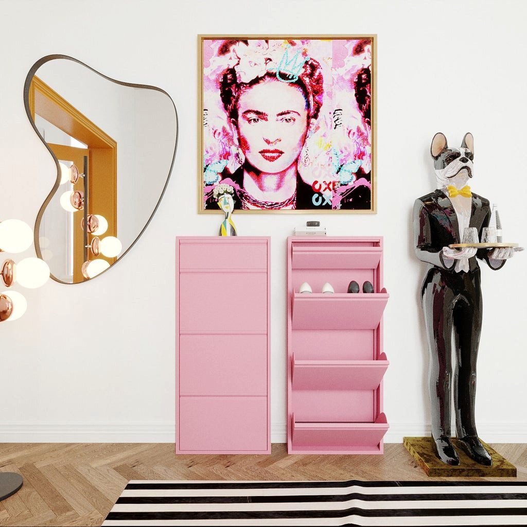 Kare Design Schuhschrank Caruso schmaler Schuhkipper mit 3+1 Klappen