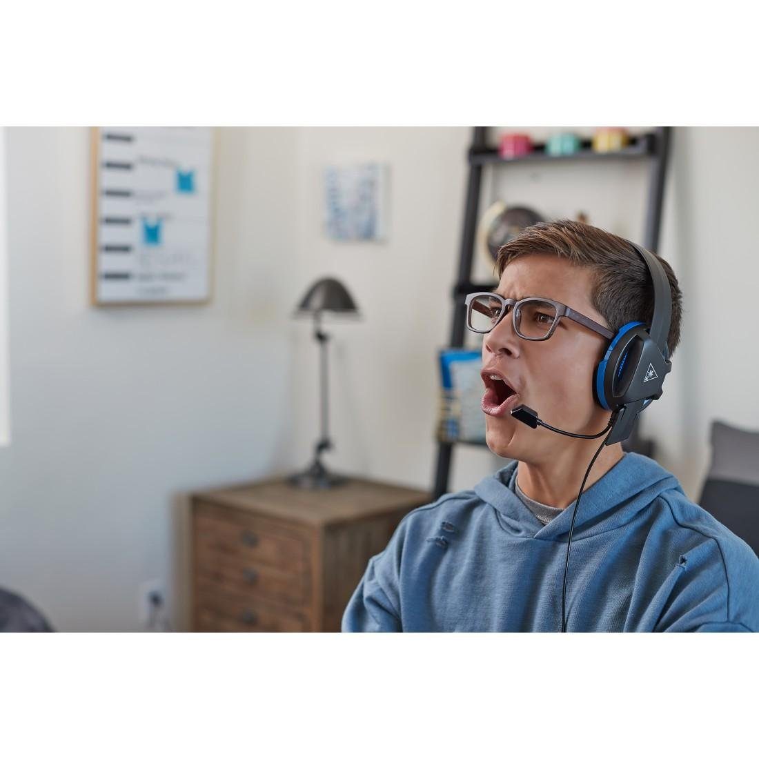 Beach schwarz/blau Recon Turtle Gaming-Headset Chat