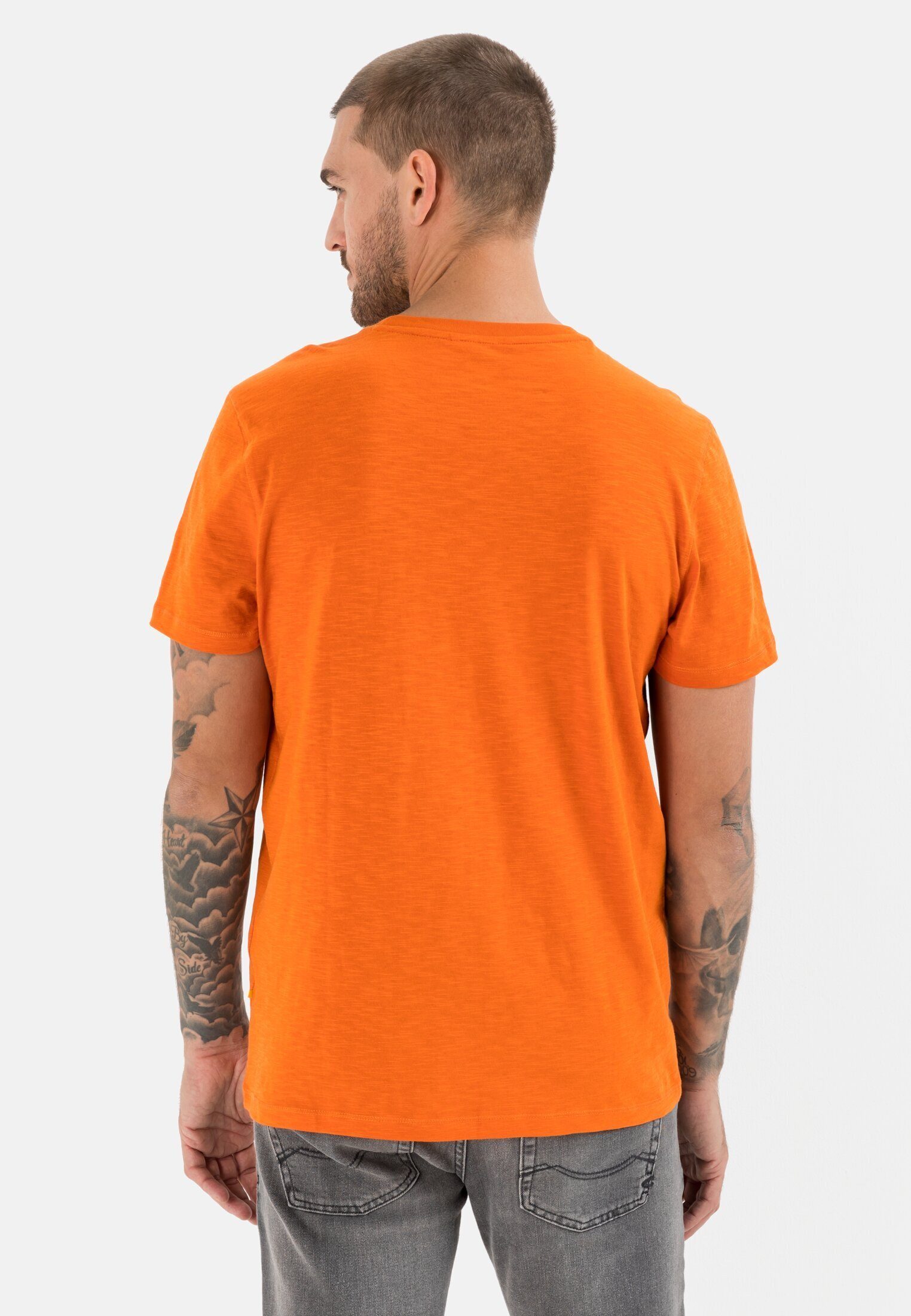 camel active T-Shirt Orange aus Bio-Baumwolle