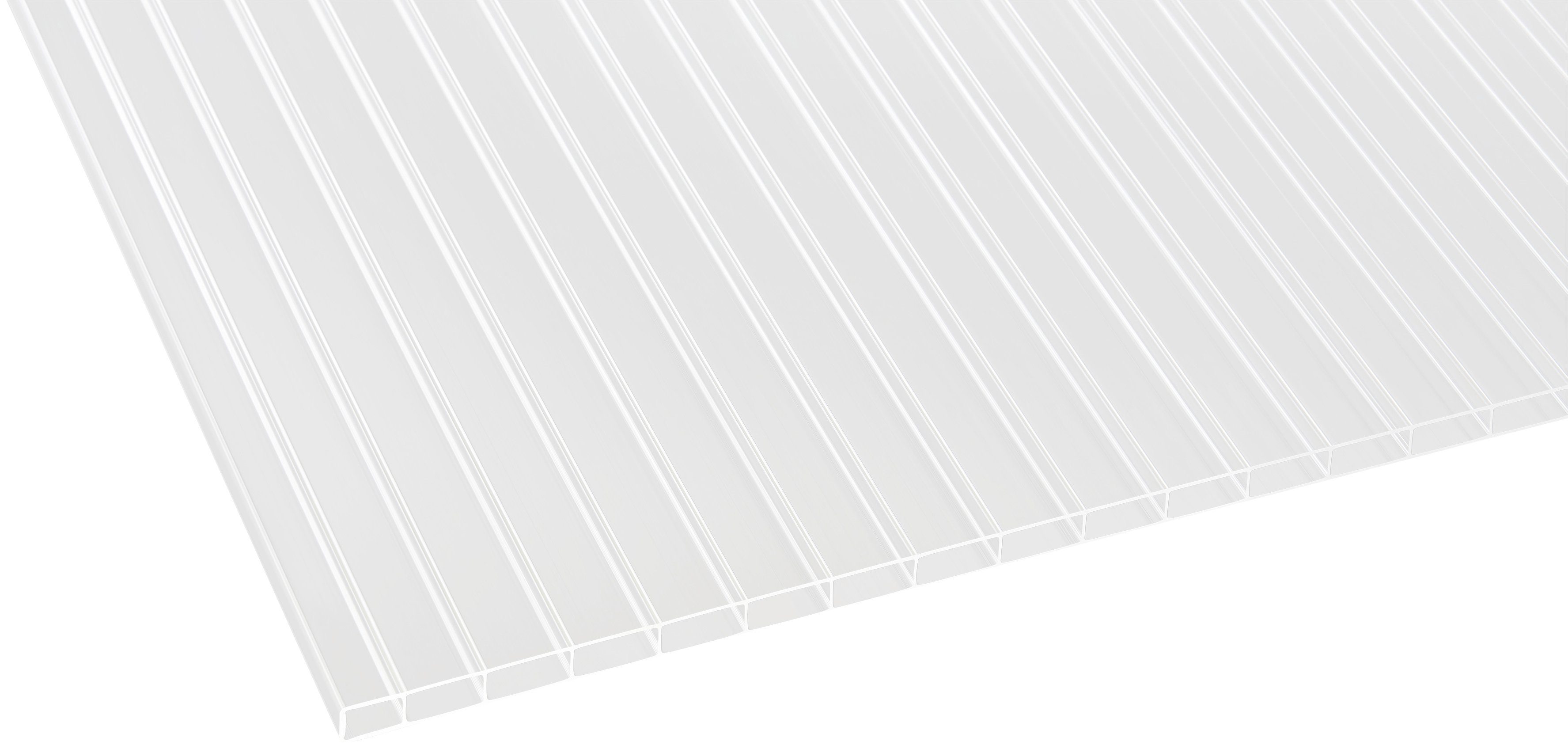 GUTTA Einzelcarport Premium, 309,4x562 weiß klar BxT: Acryl 200 cm, cm Dacheindeckung Einfahrtshöhe