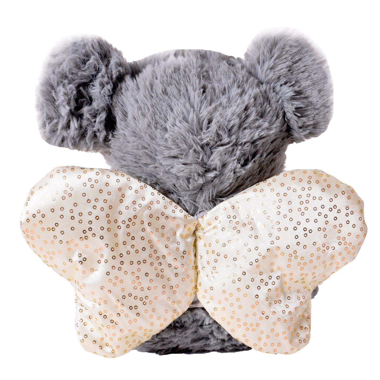 TE-Trend Kuscheltier Maus 25 cm Schutzengel Plüschtier Glücksbringer Engel, mit T-Shirt - Deine persönliche Schutzengelmaus