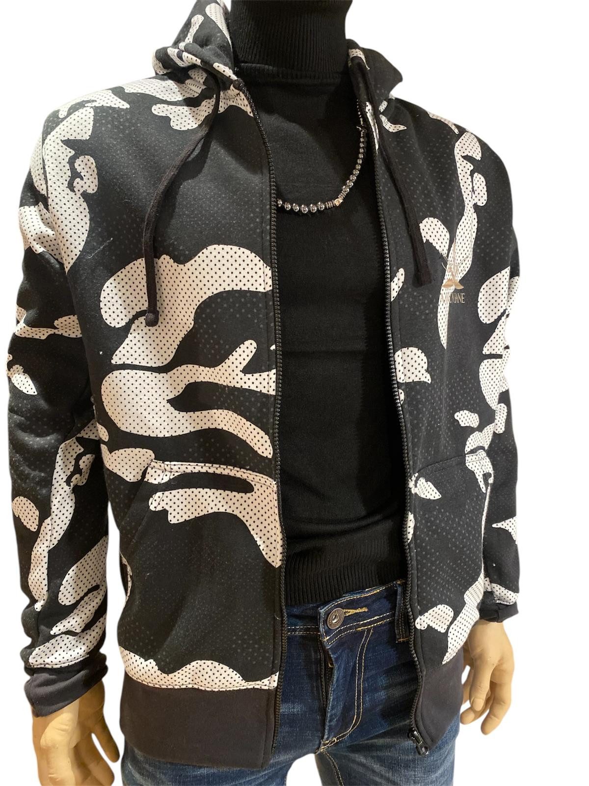 Aaron Bane Kapuzensweatjacke Aaron Bane Camouflage Zipper Hoodie Kapuzenjacke Limitiert bis 10 XL