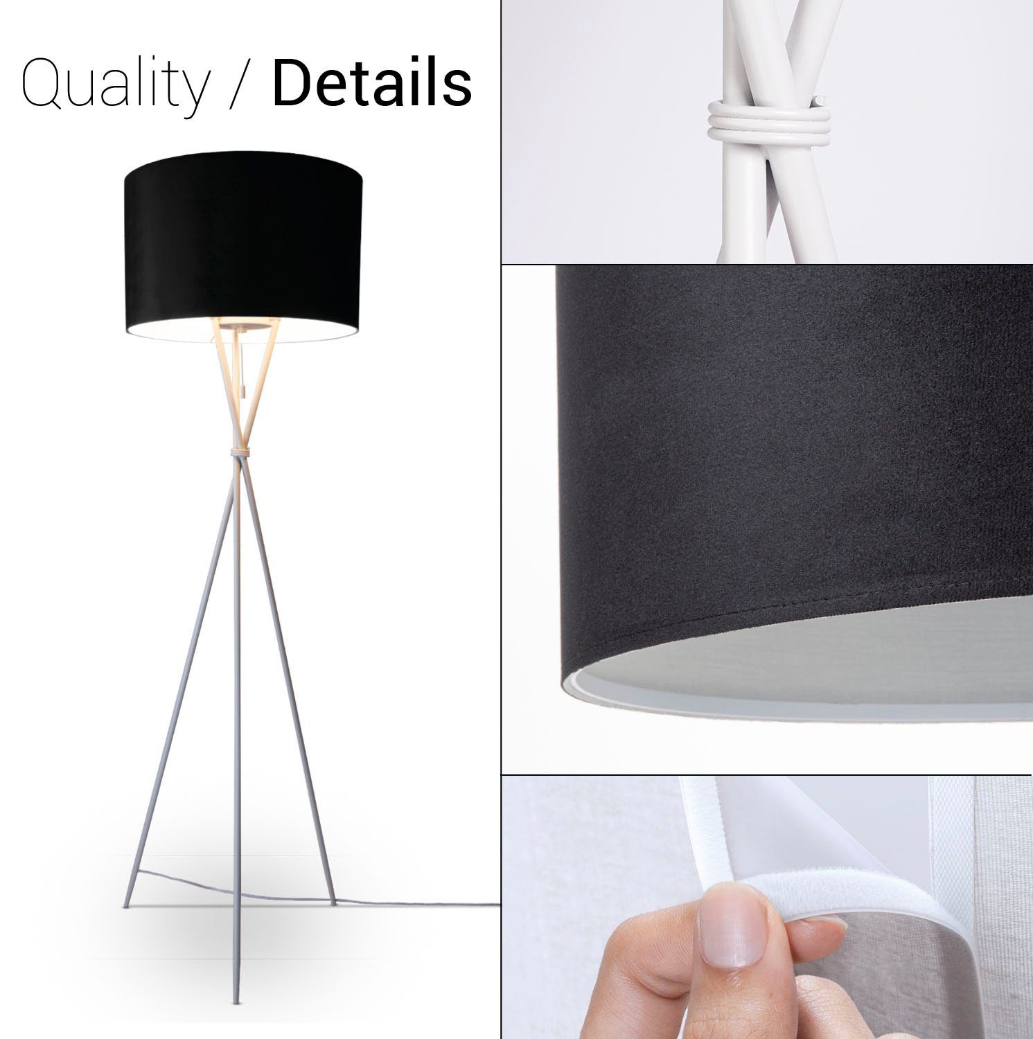 Paco Home Stehlampe Kate uni Color, günstig online kaufen