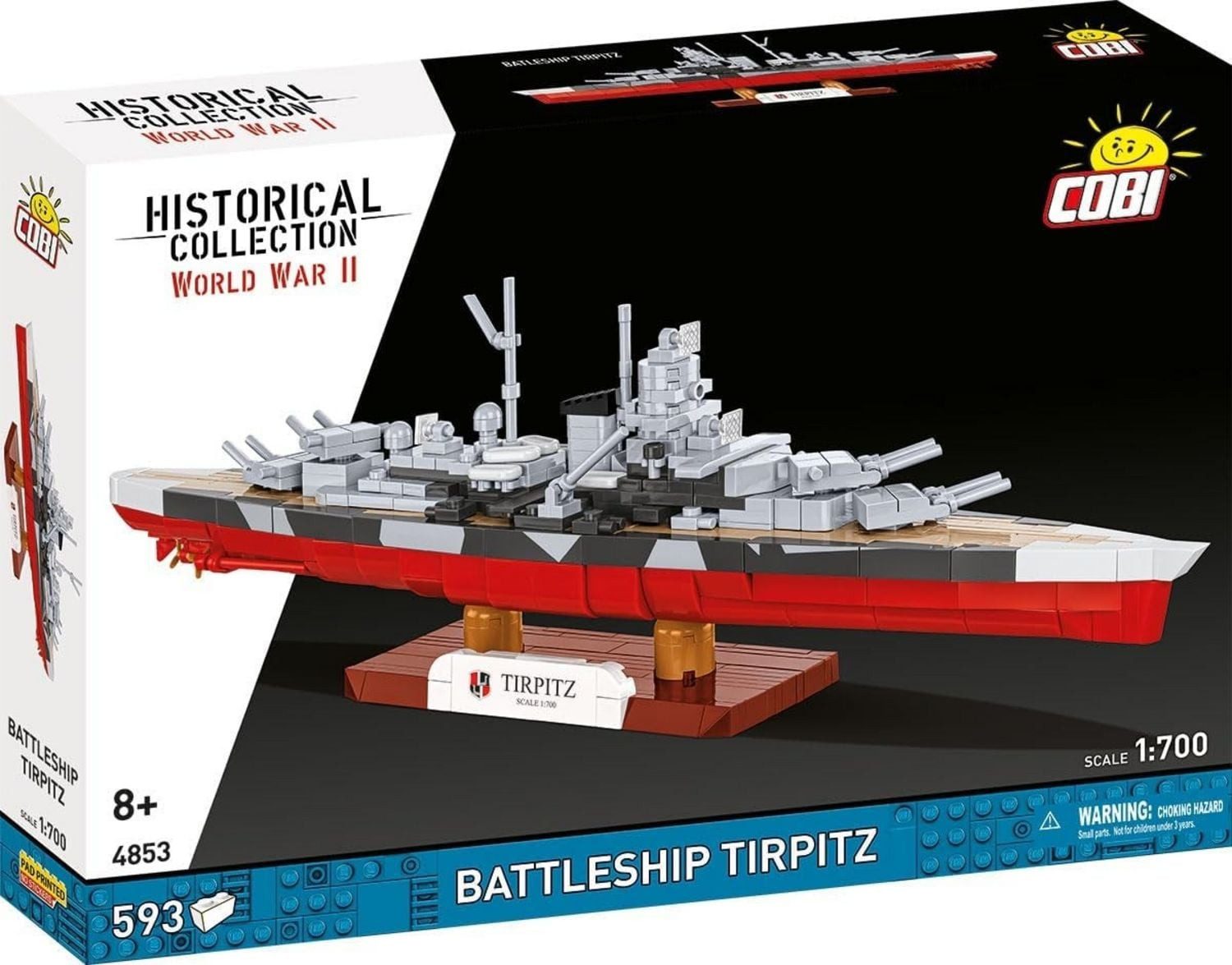 COBI COBI Historical Collection 4853 - Battleship Tirpitz, WWII, Bausatz 1: Konstruktions-Spielset