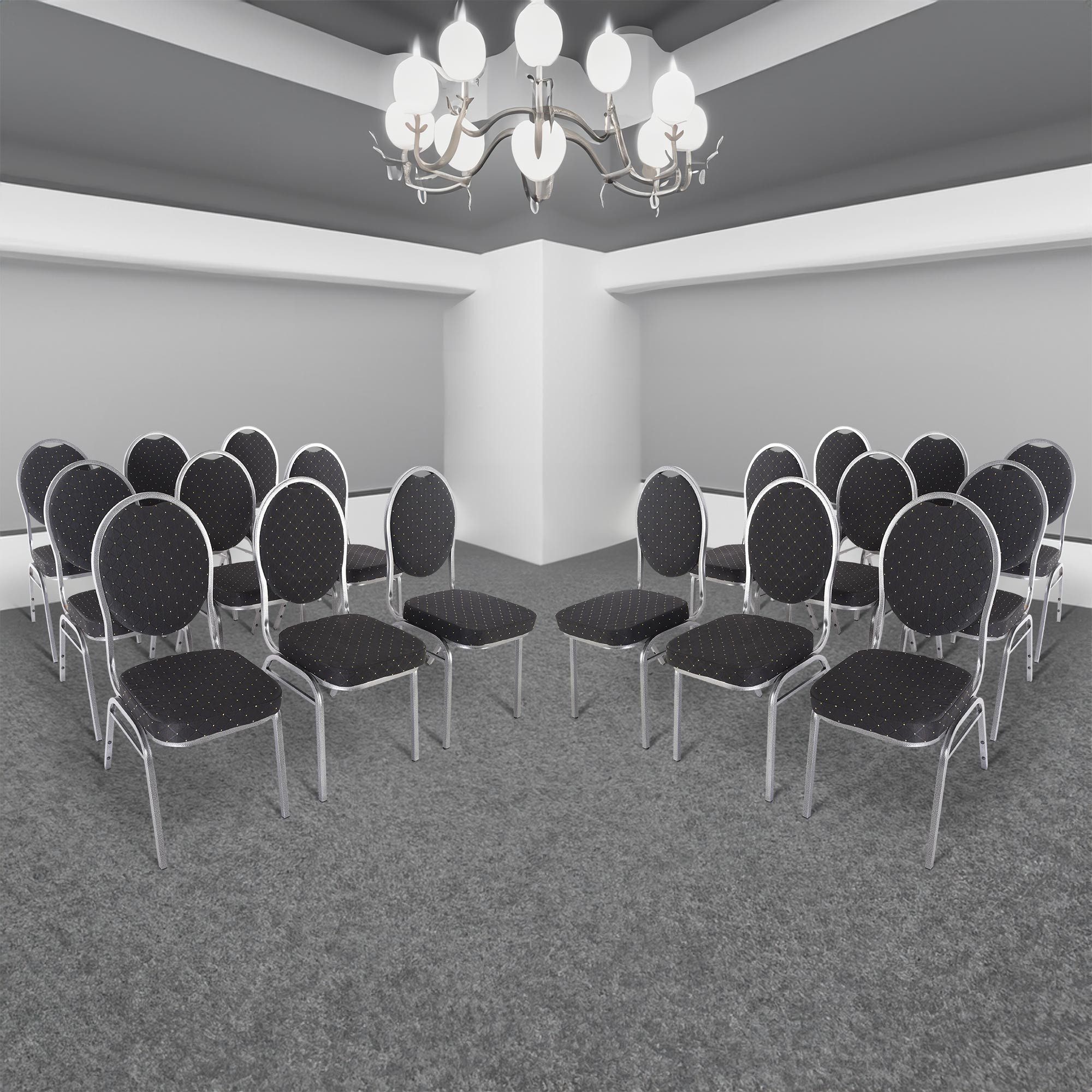 Raburg Stapelstuhl Bankettstuhl, stapelbar, für Konferenz, Seminar & Wartez günstig online kaufen