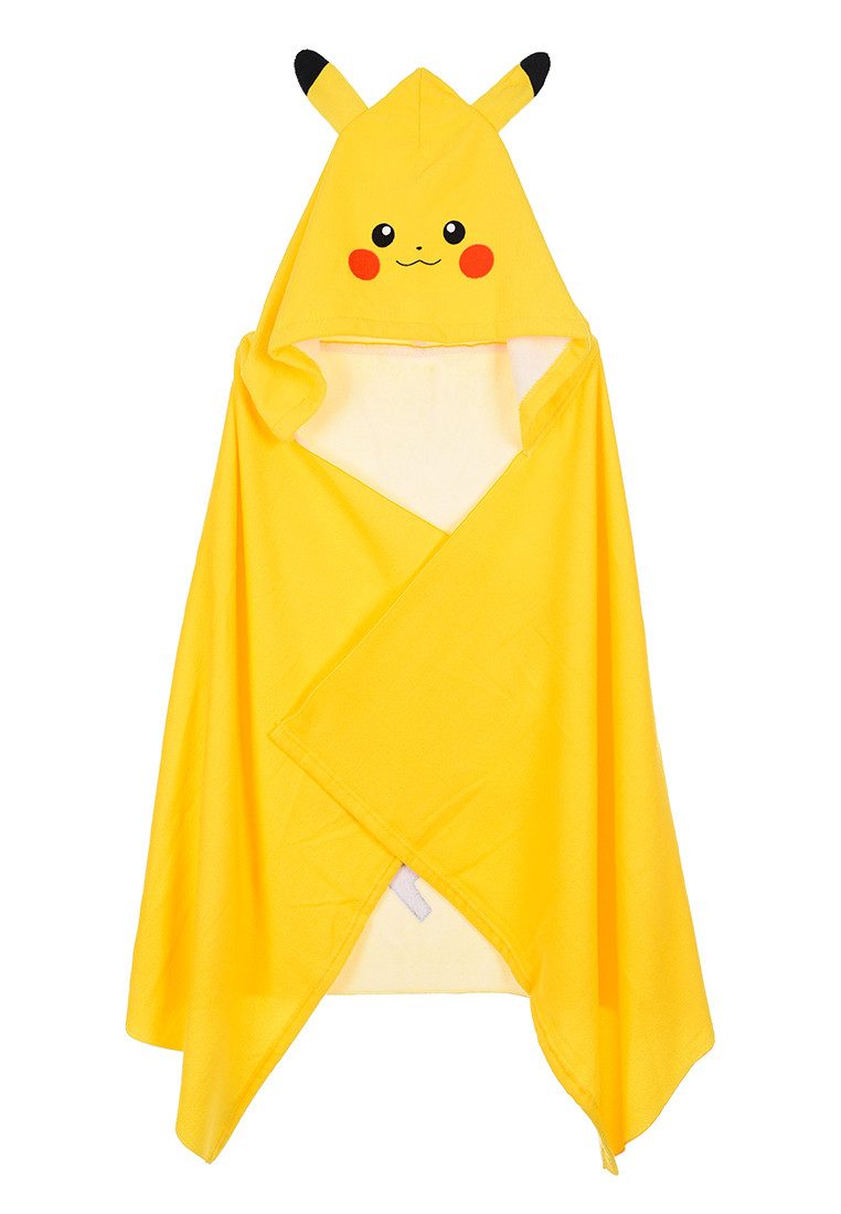 POKÉMON Handtuch Pikachu Kinder Kapuzenhandtuch 70x140cm