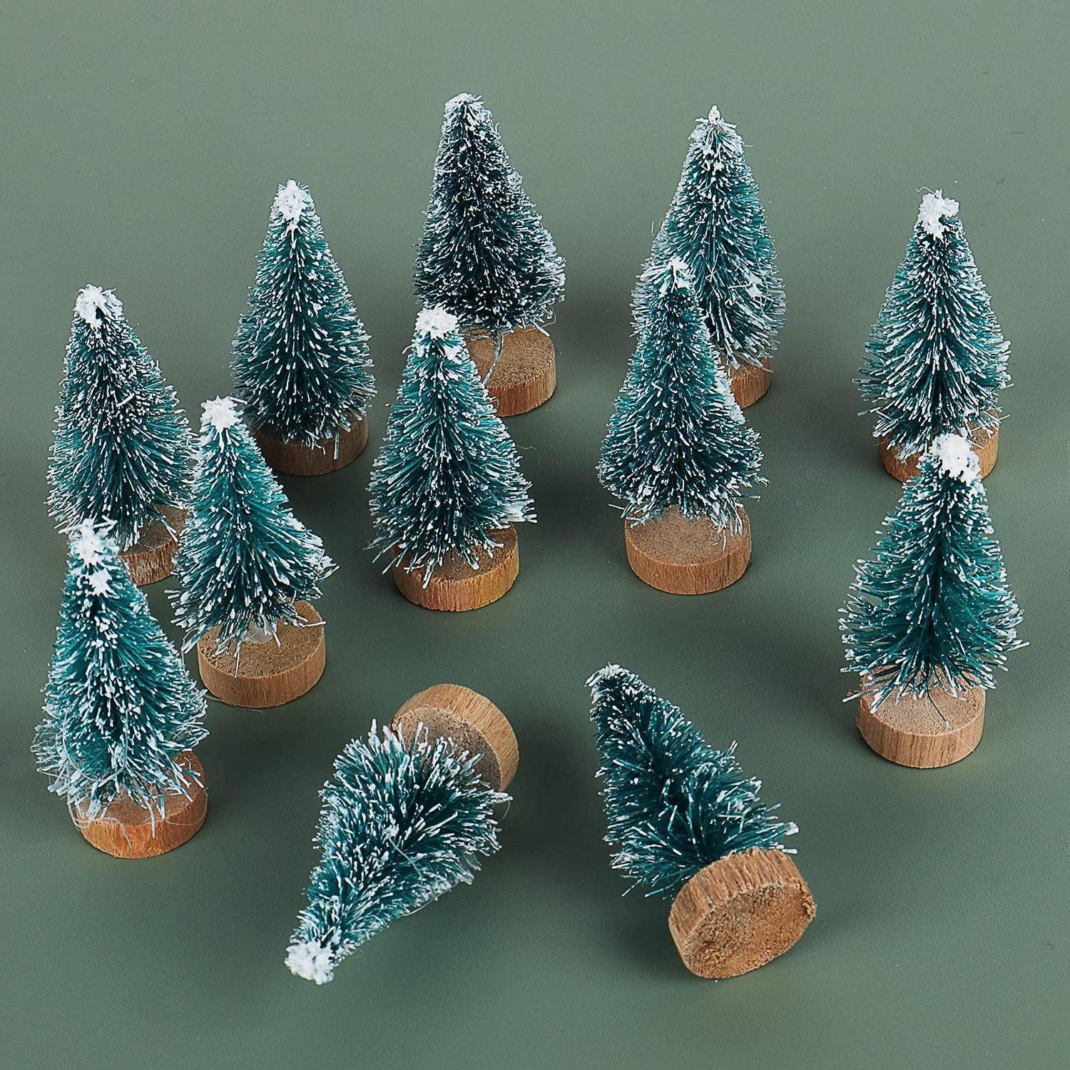 LuxusKollektion Künstlicher Weihnachtsbaum 12x Mini Weihnachtsbaum