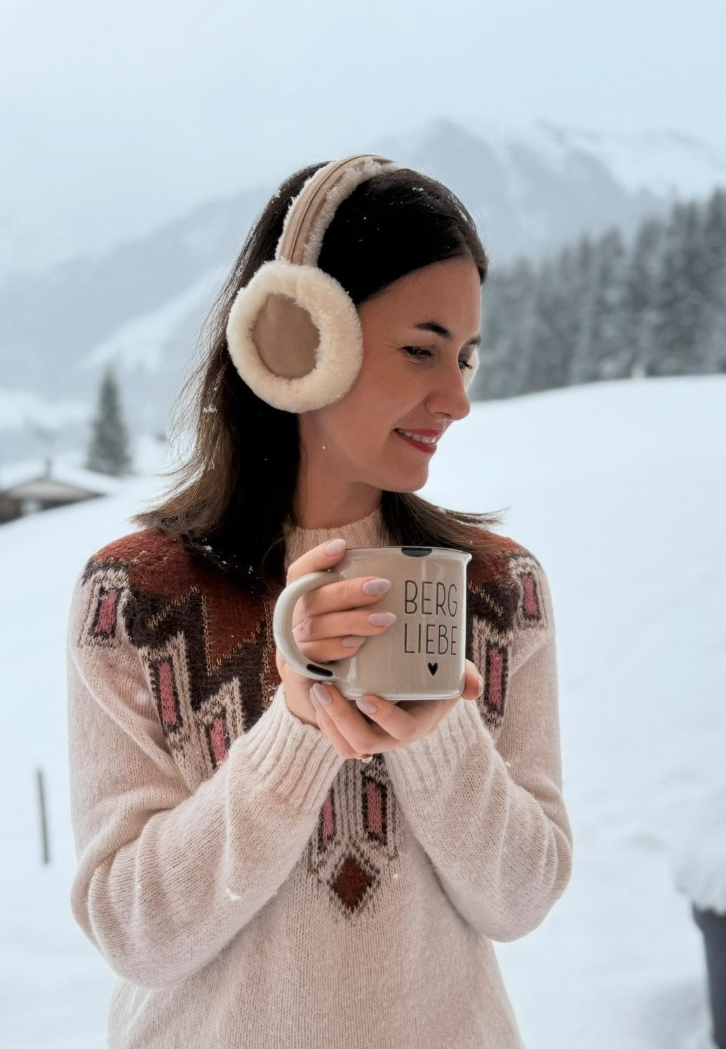 LIRA Deko Ohrenwärmer aus 100% Lammfell - Winter-Ohrenschützer weich & faltbar (Ohrwärmer) 100 % Lammfell, Einheitsgröße, kuschelig