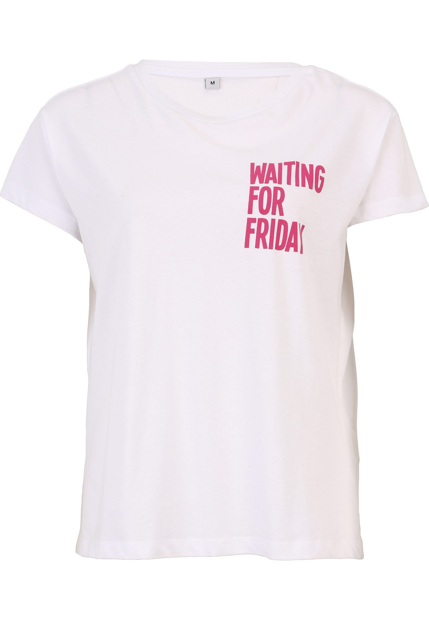 T-Shirt MisterTee Damen Ladies Waiting For Friday Box Tee