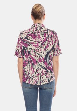 Le Temps Des Cerises Klassische Bluse mit abstraktem Allover-Print