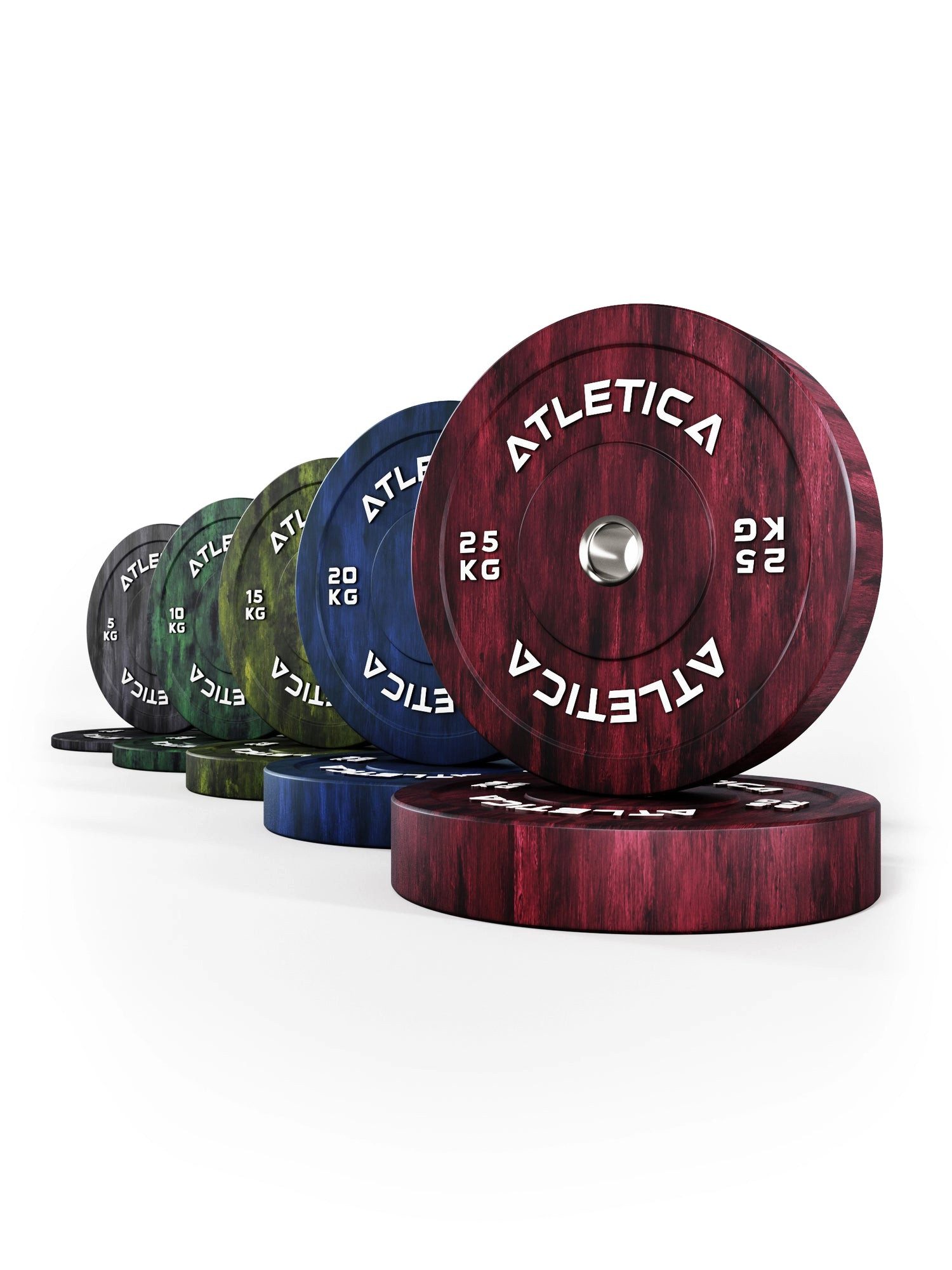 ATLETICA Hantelscheiben Fusion Bumper Plates SET, 150kg