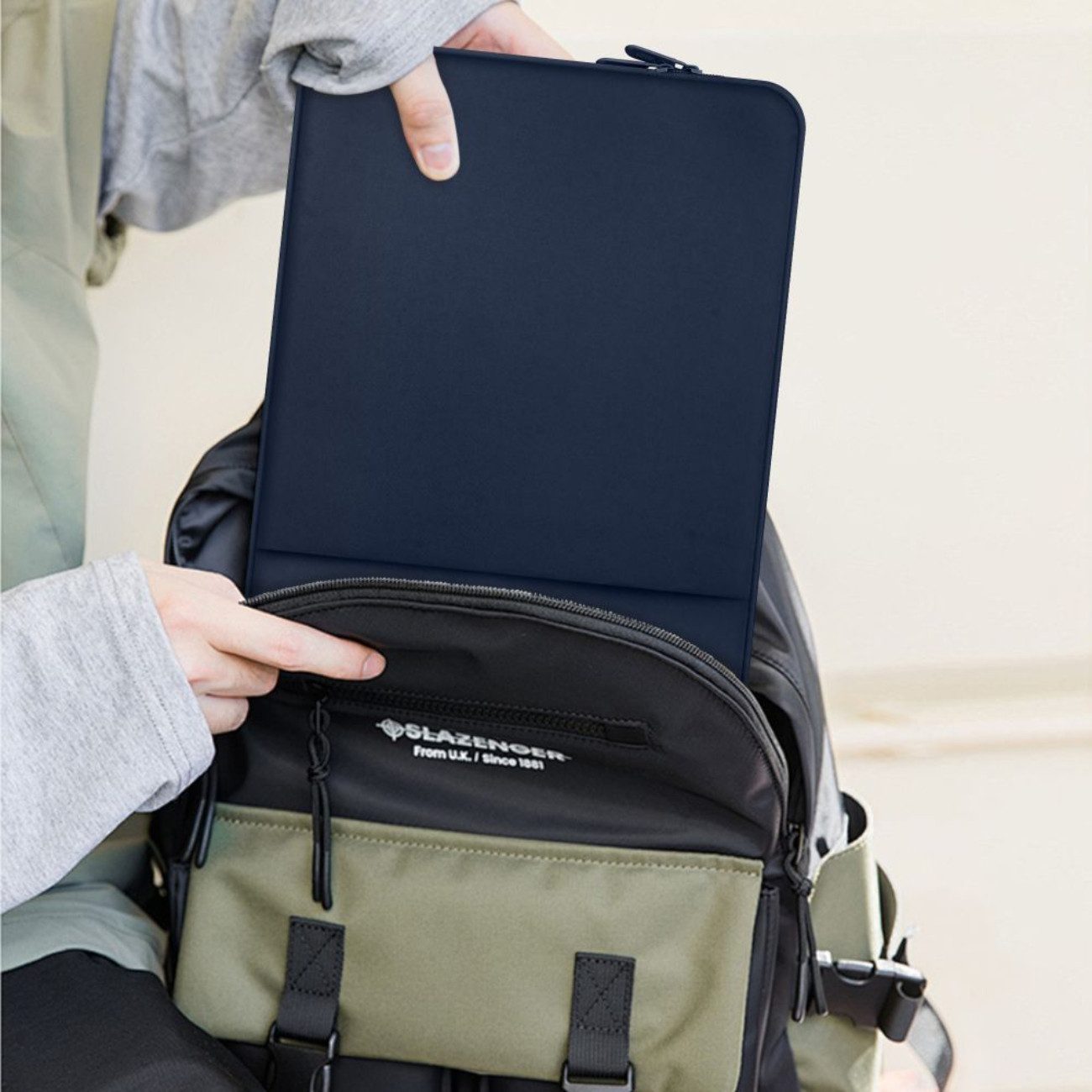 TECH PROTECT Laptoptasche für 15-16 Zoll (Einzelartikel, 1 x Tech-Protect Neopren-Laptoptasche), Weiche stoßdämpfende Neopren-Hülle mit kratzfestem Innenfutter – Bild 5 von 5
