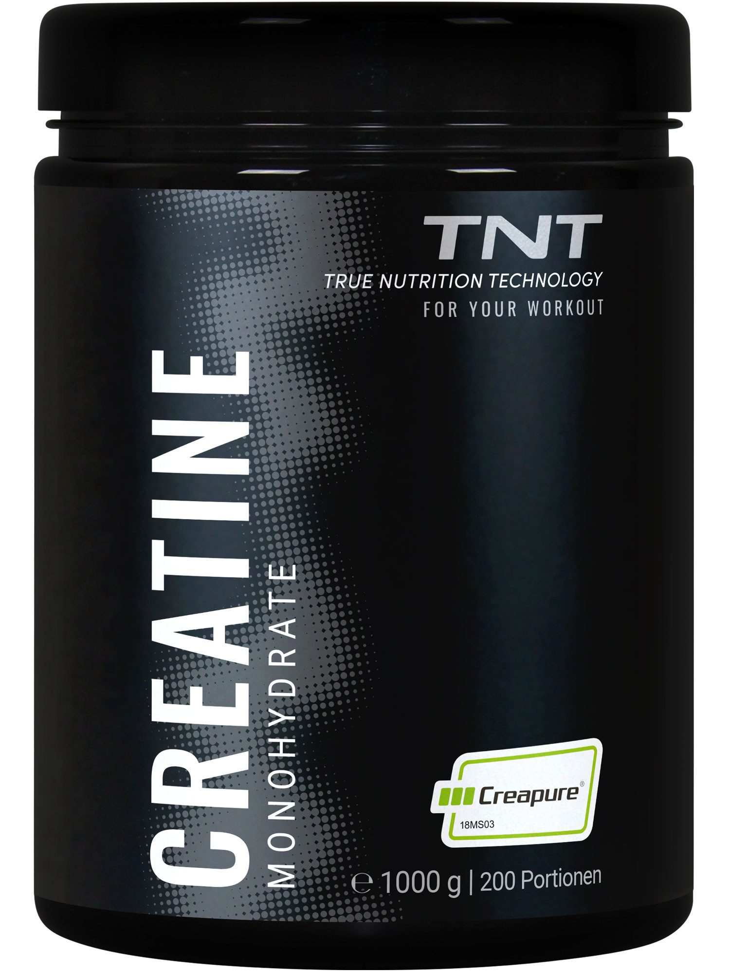 TNT (True Nutrition Technology) Creatine Monohydrate Creapure® Pulver, 1000 g