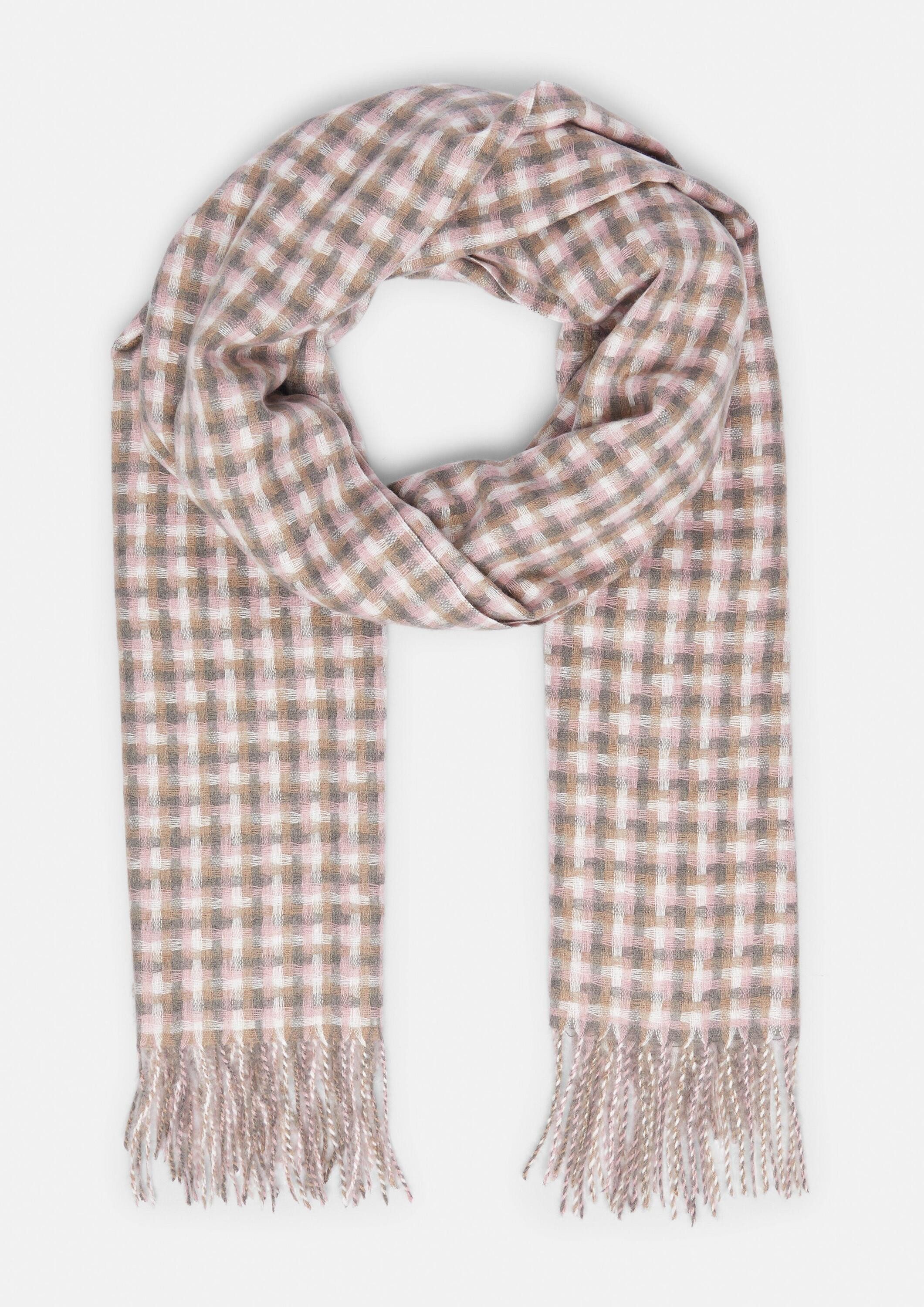 comma Schal Tuch, Karierter Fransen-Schal