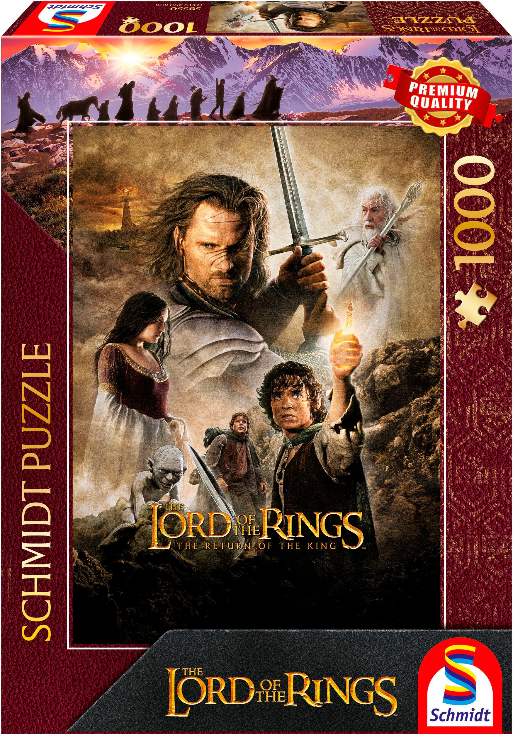 Schmidt Spiele Puzzle Herr der Ringe, The Return of the Ring, 1000 Puzzlete günstig online kaufen