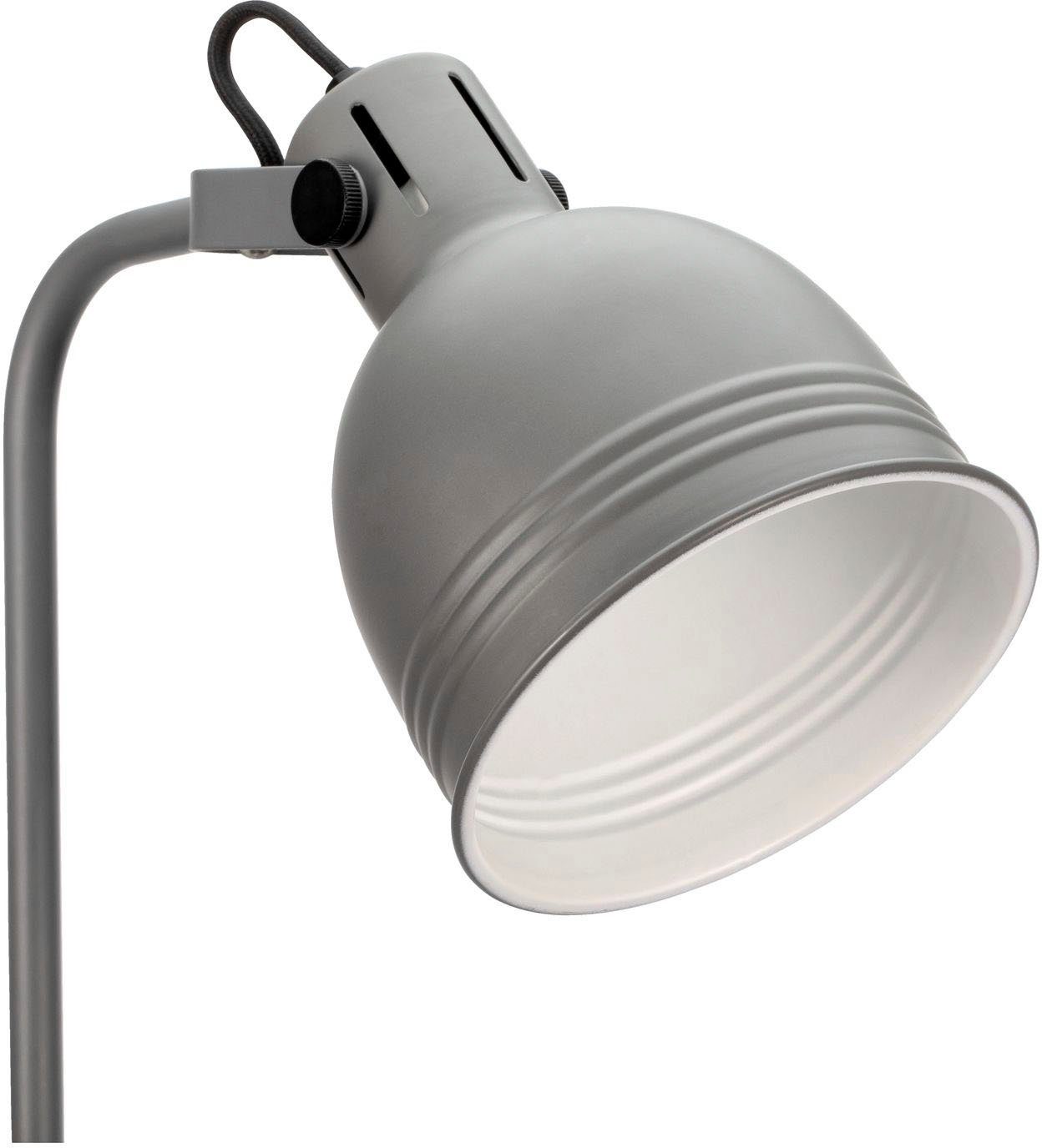 Pauleen Stehlampe Grand Leisure, ohne Grau, E27, Metall Leuchtmittel