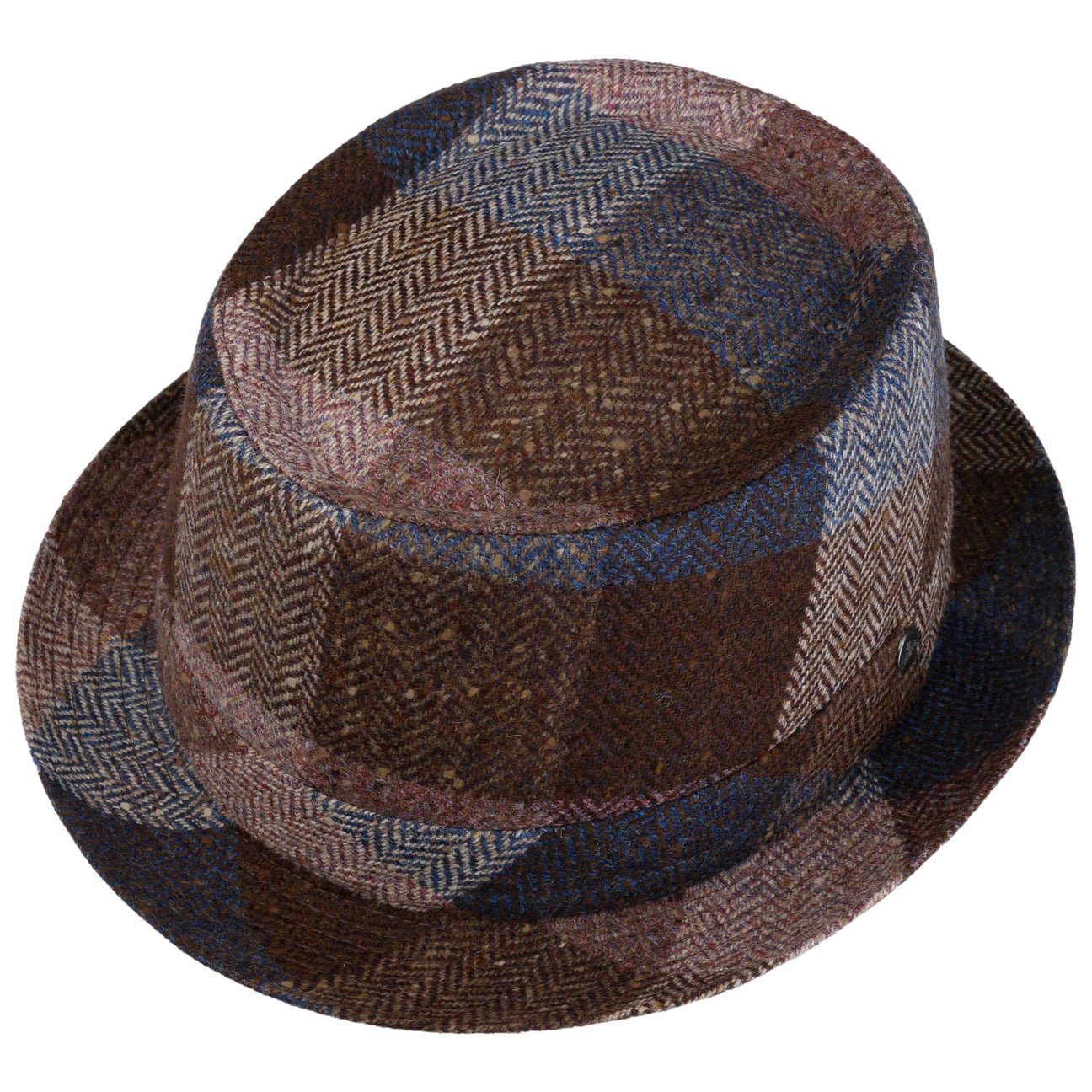Lierys Fedora (1-St) Karohut mit Futter, Made in Italy