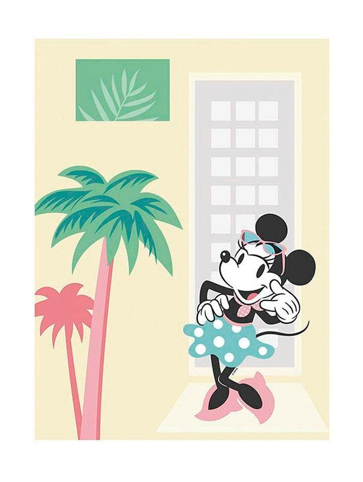 Komar Poster Minnie Mouse Palms, St), (1 Disney Wohnzimmer Schlafzimmer, Kinderzimmer