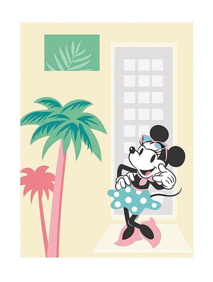 Komar Poster Minnie Mouse Palms, Disney (1 St), Kinderzimmer, Schlafzimmer,  Wohnzimmer