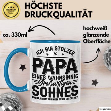 Trendation Tasse Papa Tasse Geschenk Ich Bin Stolzer Papa Eines Großartigen Sohnes Gesc