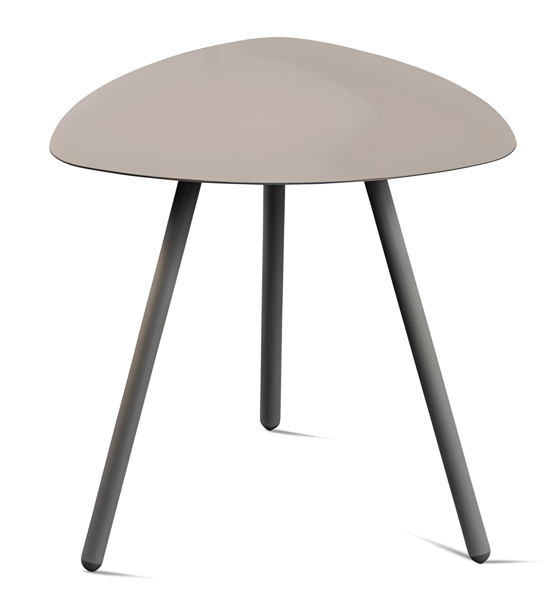 M2 Kollektion Beistelltisch Mira, Couchtisch, Modern, Outdoorfähig, Dreieckig, 50x50x50 cm