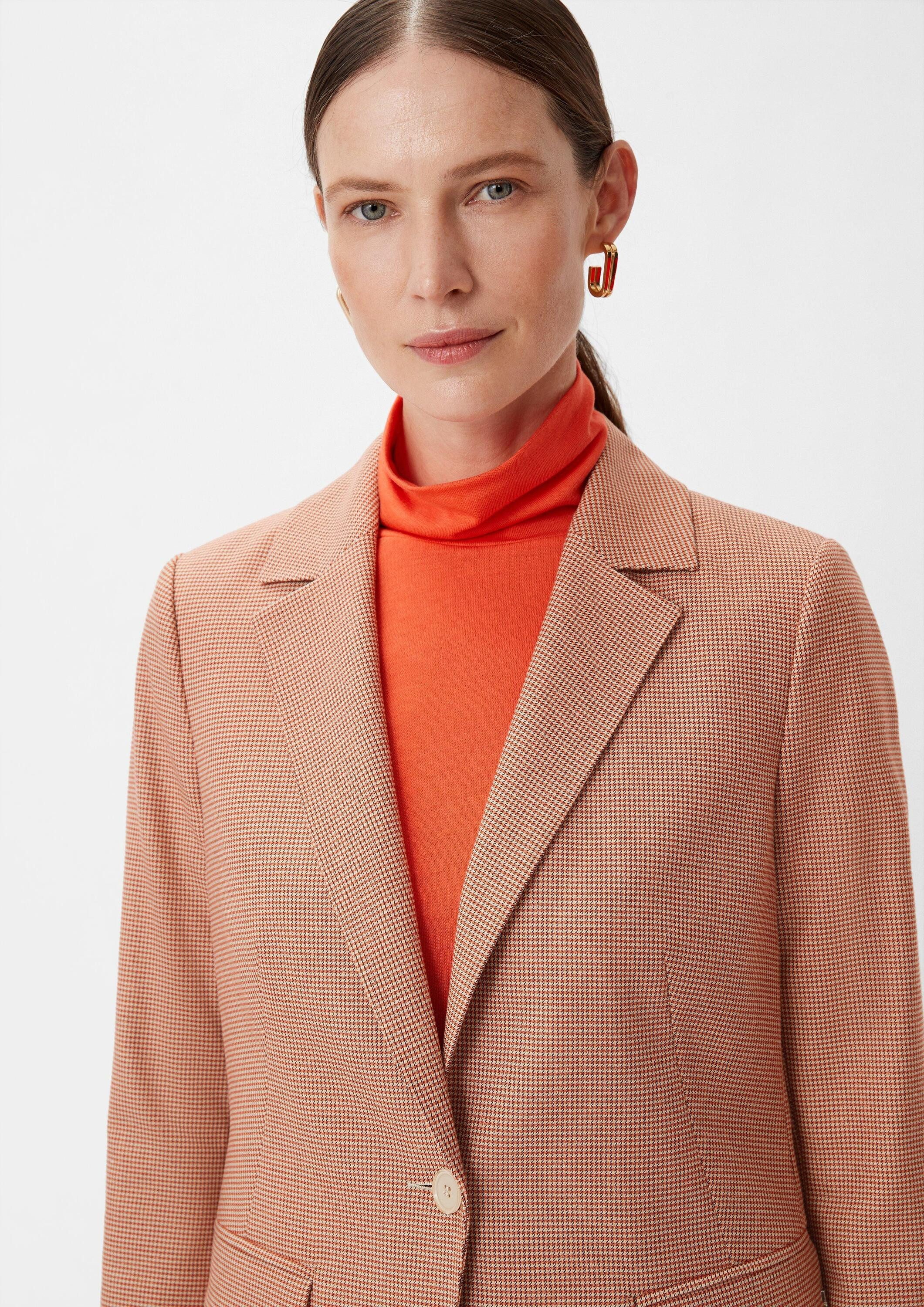 comma Jackenblazer Indoor-Blazer Blazer aus Viskosemix