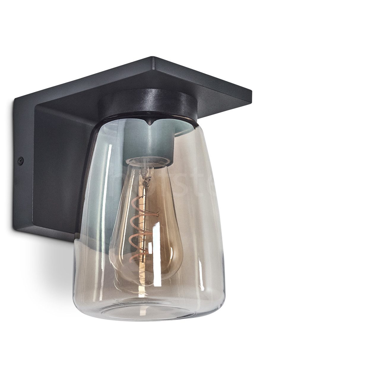hofstein Wandleuchte moderne Wandlampe aus Metall/Glas günstig online kaufen