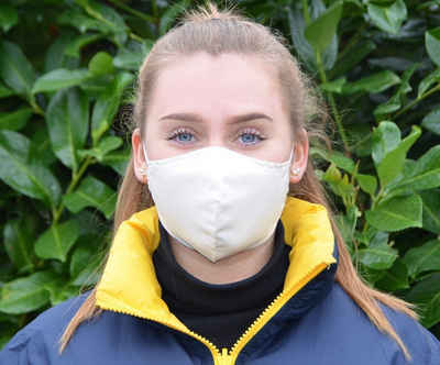 BURI Gesichtsmaske Gesichtsmaske Mundschutz Stoffmaske 100% Bio-Giza-Baumwolle