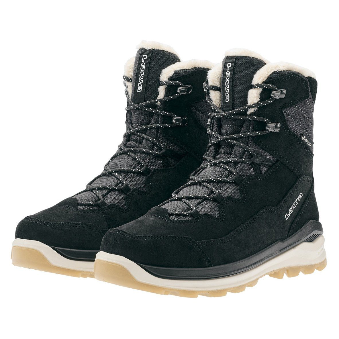 Lowa Ottawa Evo GTX (Veloursleder/Textil, wasserdicht) schwarz/grau Damen W günstig online kaufen