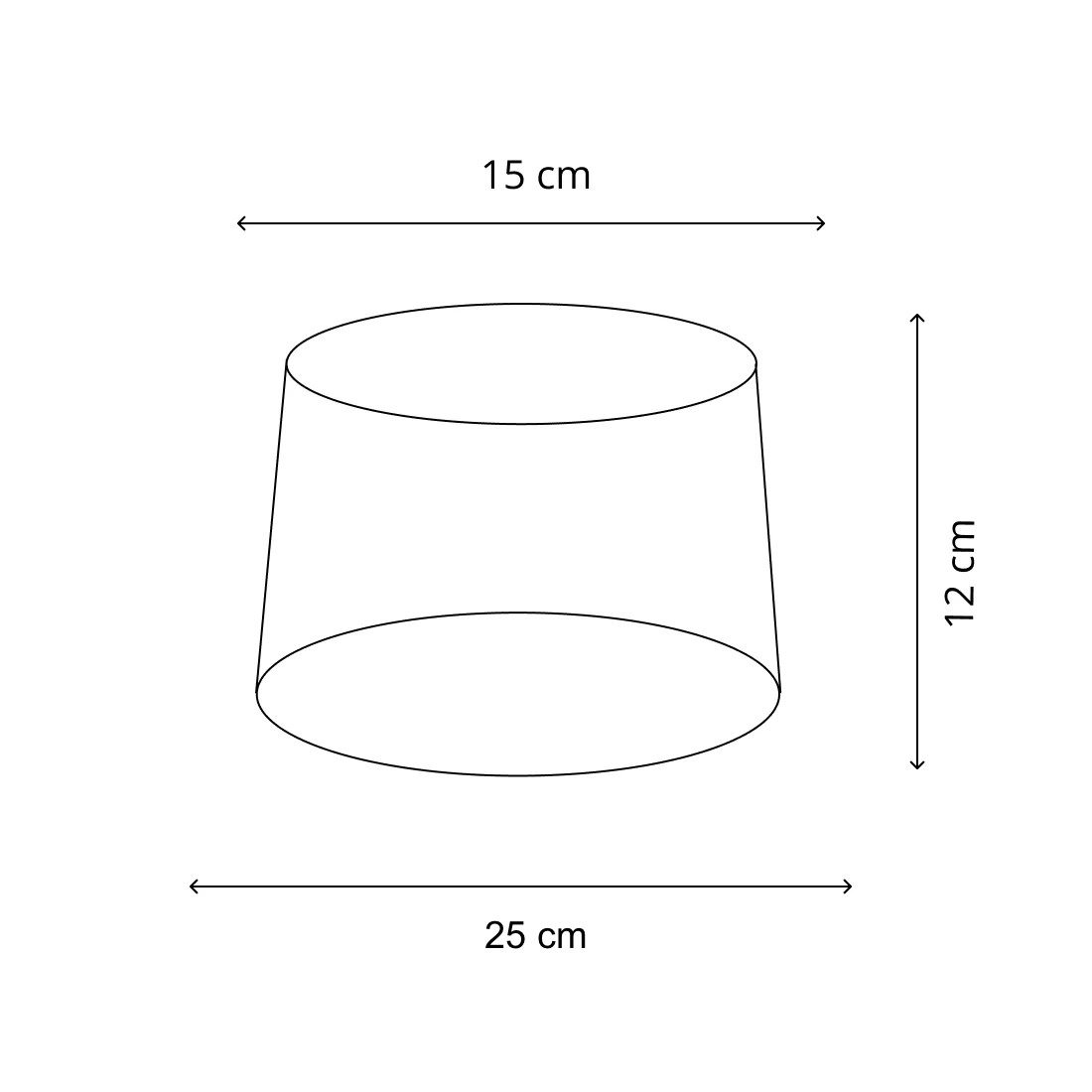 Brillibrum Lampenschirm Lampenschirm gestreift oval rund Streifenmuster E27 E14 – Bild 4 von 4