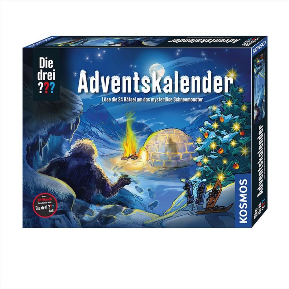 Kosmos Adventskalender Die drei ??? - Das mysteriöse Schneemonster, mit Rätsel, Krimi-Geschichte, für Kinder ab 8 Jahren