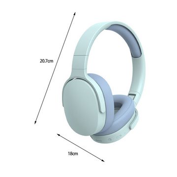 Rutaqian Bluetooth Kopfhörer, Kabellose Kopfhörer,HiFi Stereo Faltbare Headset Bluetooth-Kopfhörer (Bluetooth)