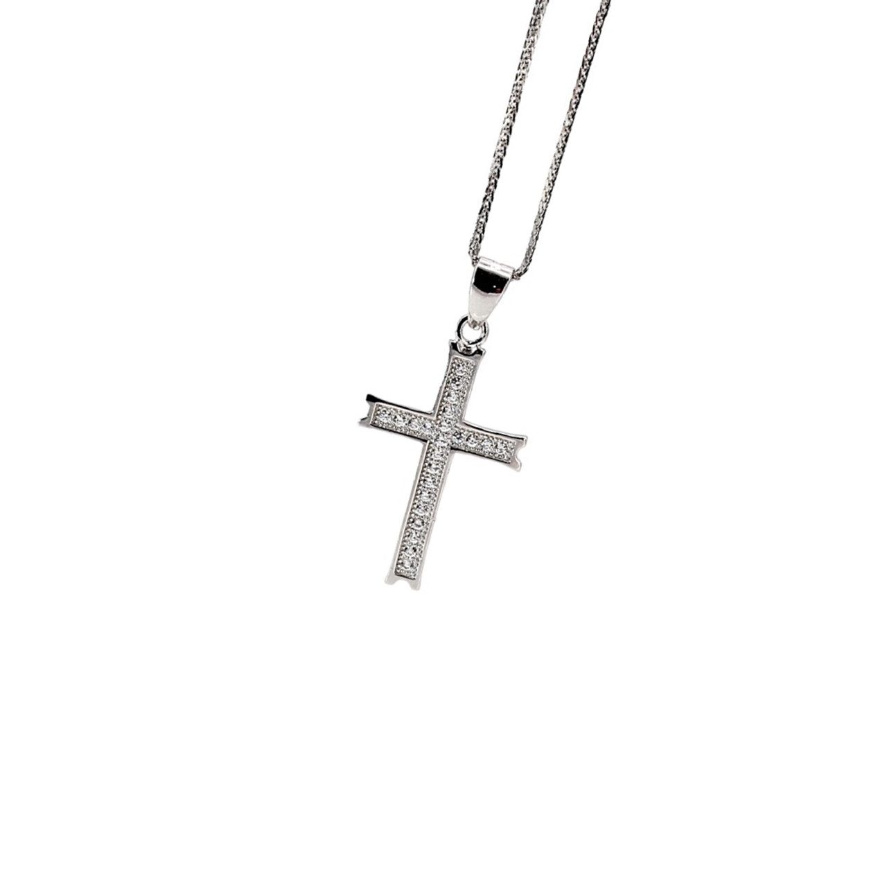 ELLAWIL Kreuzkette Silberkette mit Kreuz Anhänger günstig online kaufen