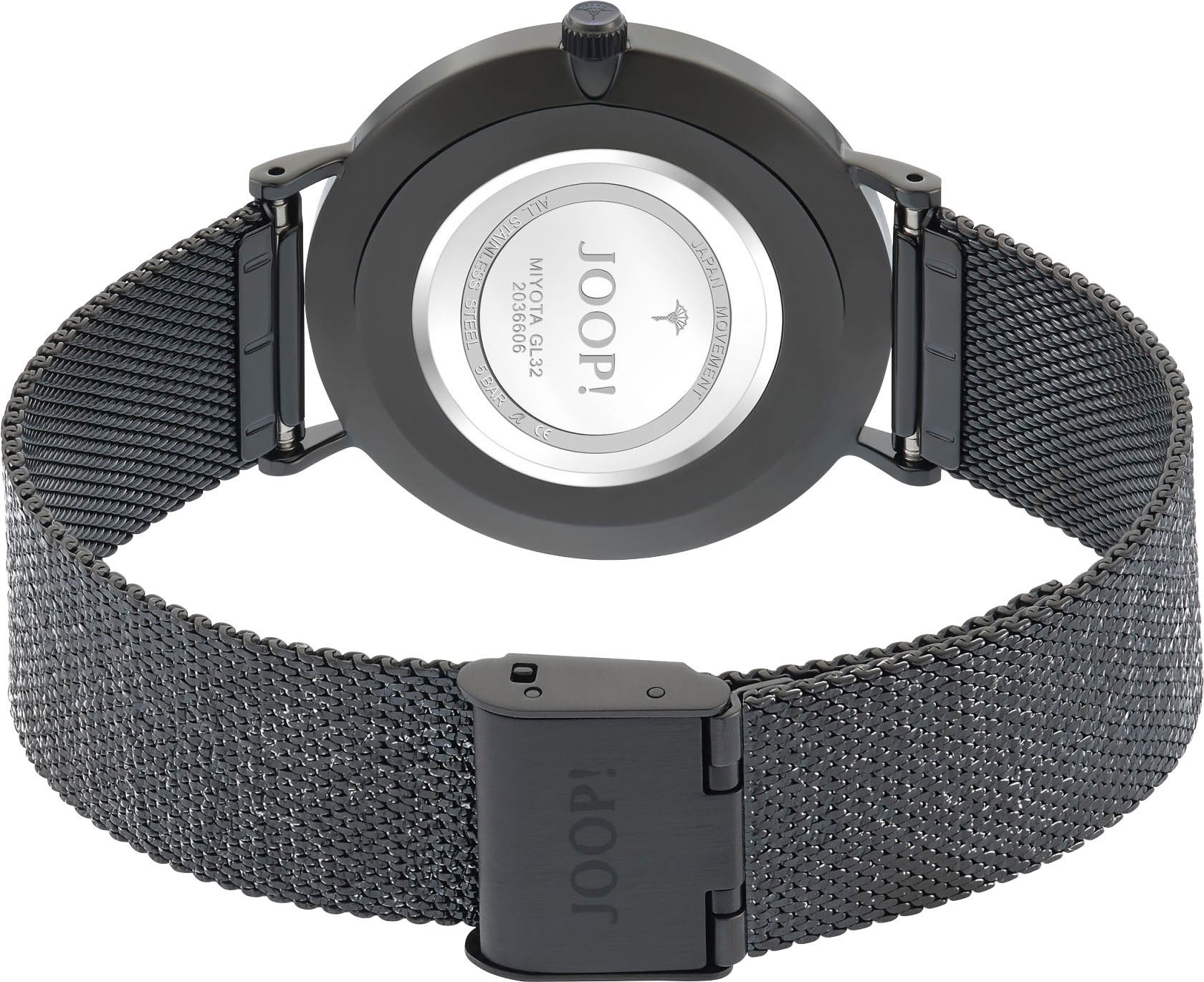 JOOP! Quarzuhr 2036606, Armbanduhr, Damenuhr, analog, Edelstahlarmband