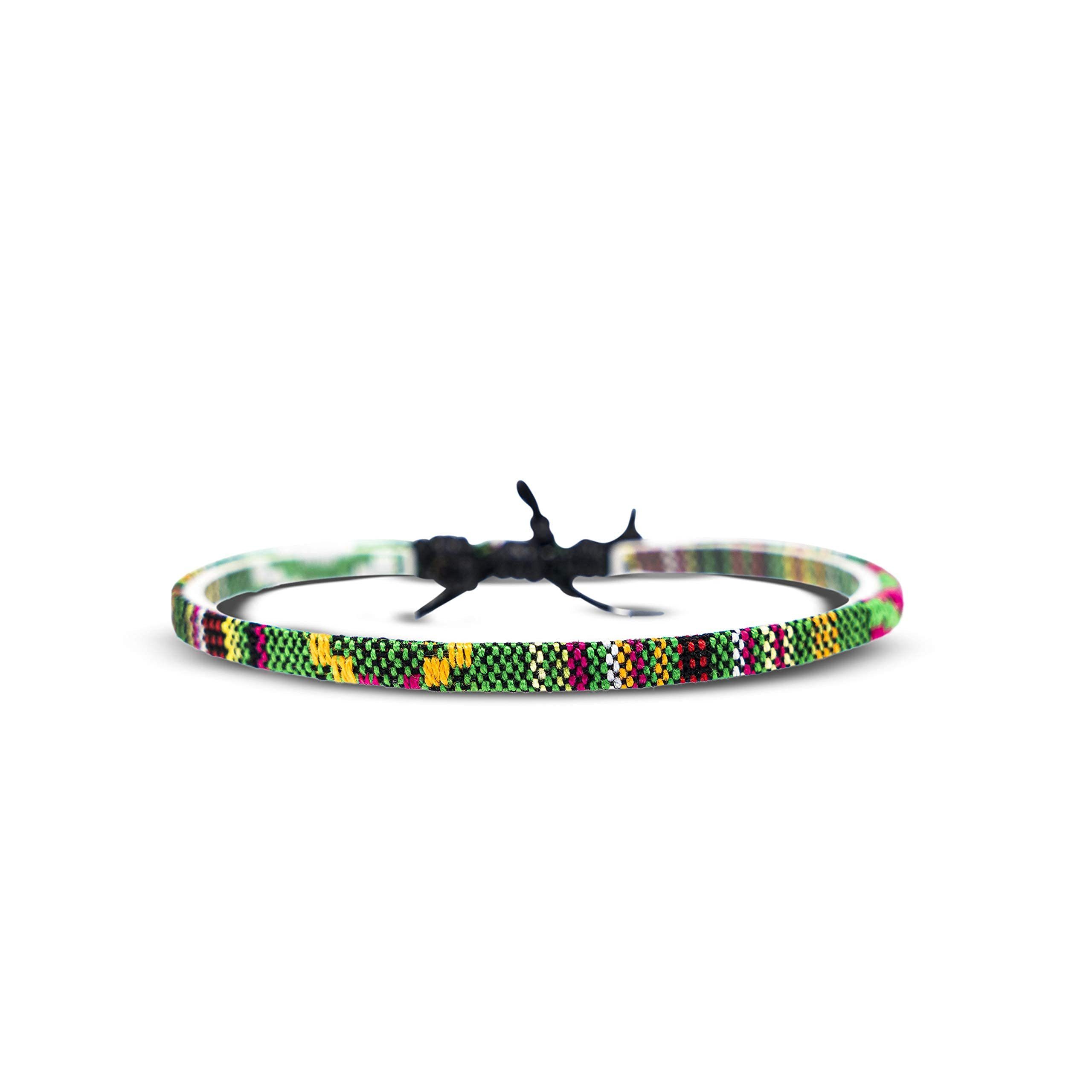 Made by Nami Freundschaftsarmband Boho Surfer Strand Festival Accessoires, Ethno Hippie Style 100% Wasserfest Verstellbar