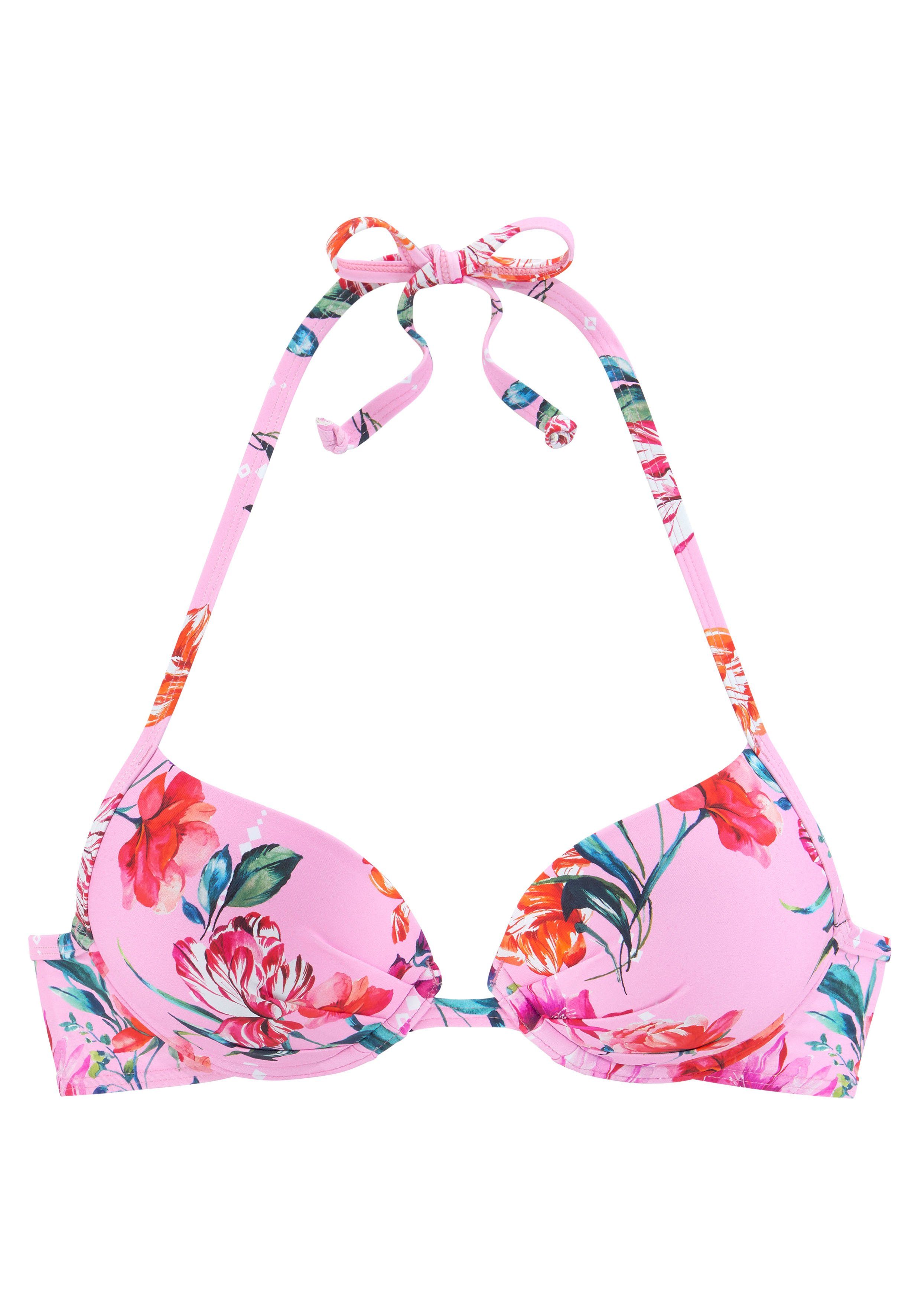 Sunseeker Push-Up-Bikini-Top Modern, mit Blumenprint günstig online kaufen