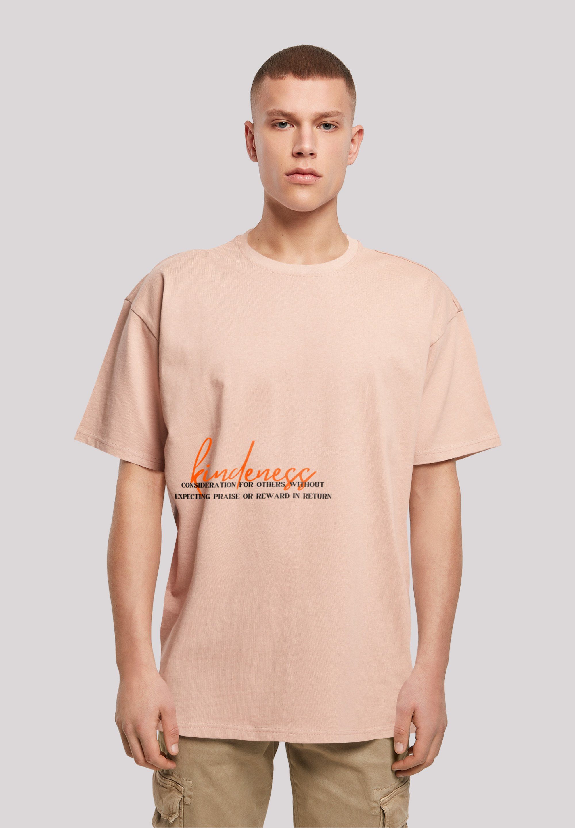 F4NT4STIC T-Shirt kindness Print OVERSIZE amber TEE