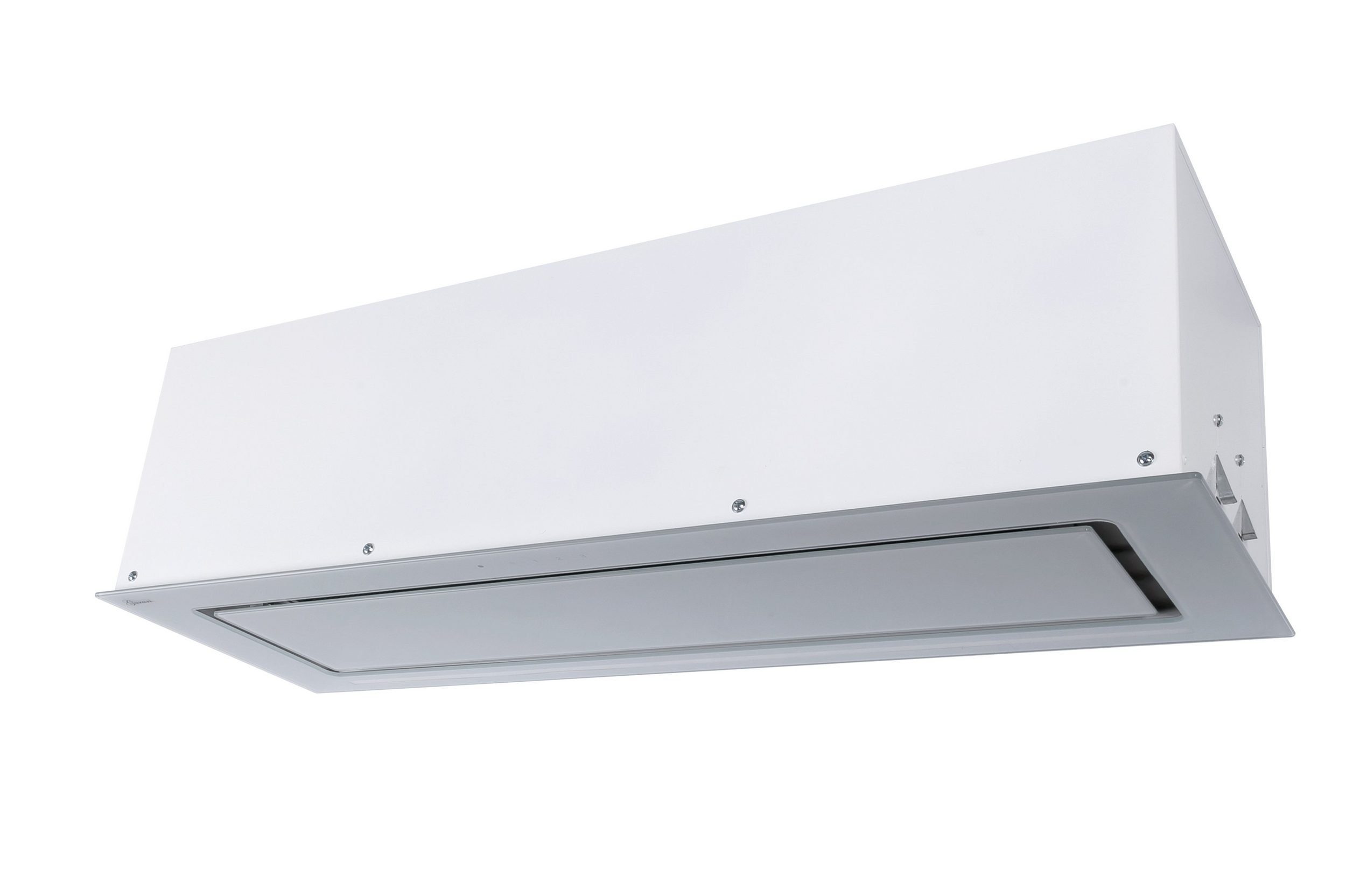 GURARI Deckenhaube GCH E 217 WH 90 PRIME/5 GCH E 217 WH 90 PRIME/5, Einbau Dunstabzugshaube 90 cm, in Weiß,Weiß Glas, 1000m³/h