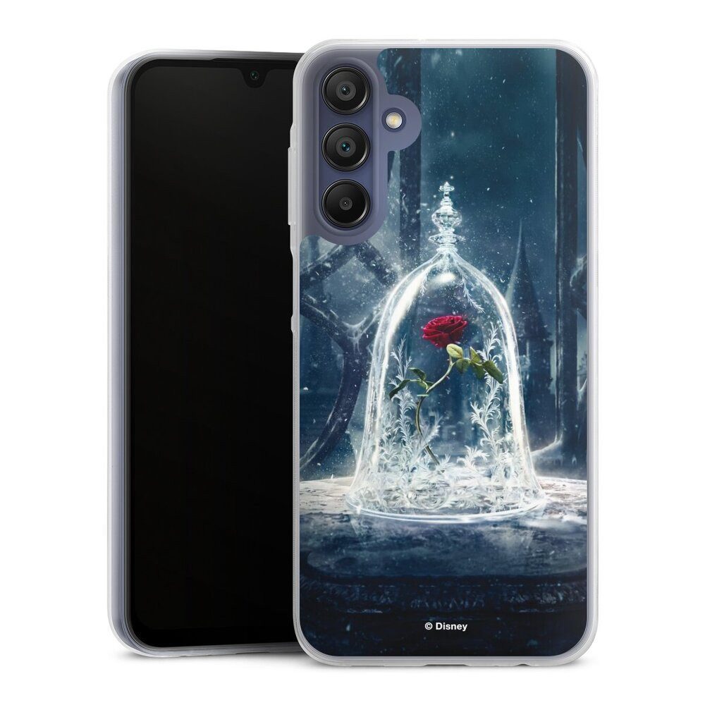 DeinDesign Handyhülle Die Schöne und das Biest Disney Princess Rose Rose Under Glass Movie, Samsung Galaxy A15 5G Slim Case Silikon Hülle Ultra Dünn Schutzhülle