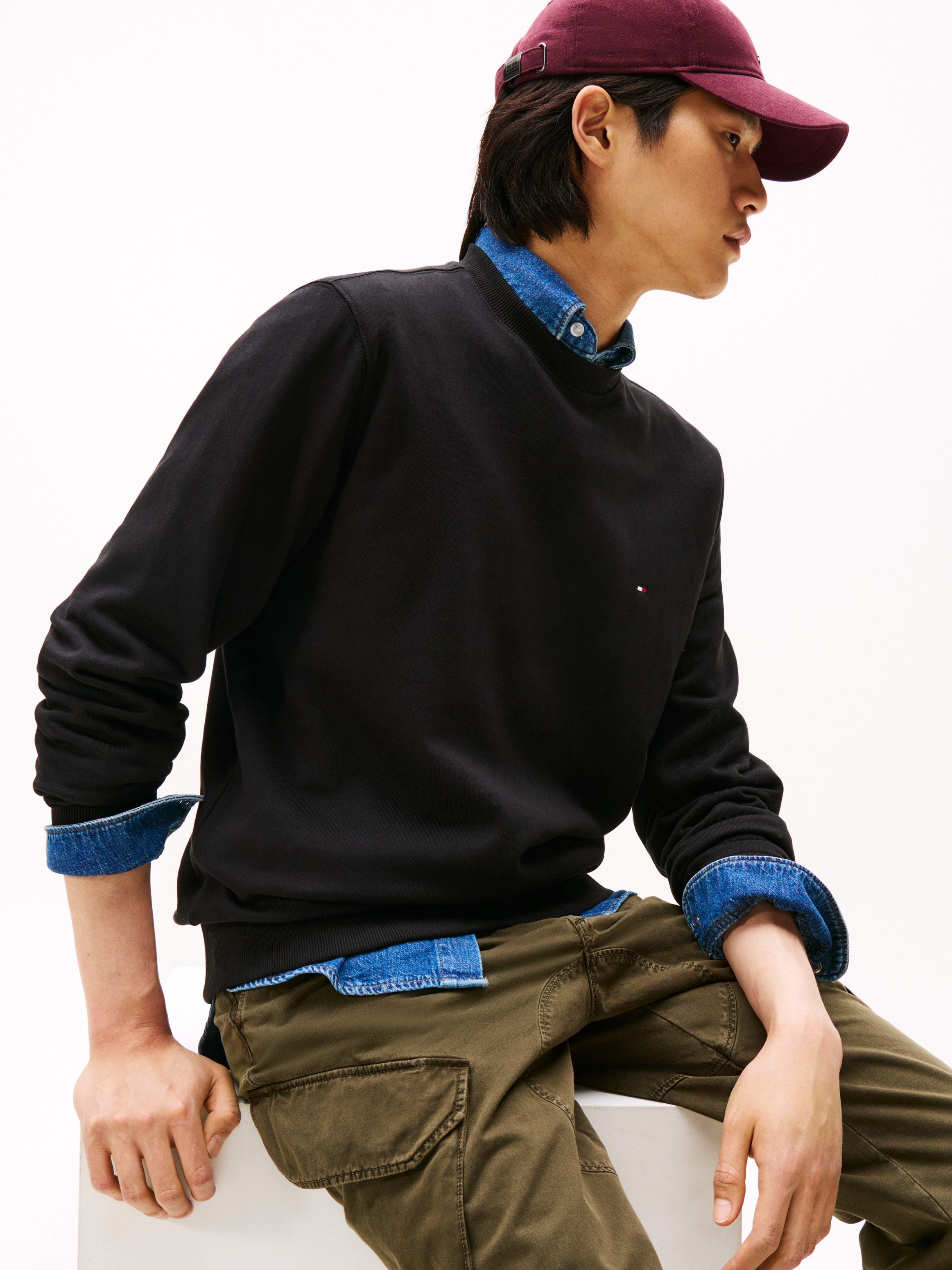 Tommy Hilfiger Sweatshirt ESSENTIAL TERRY CREWNECK günstig online kaufen